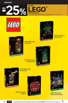Pogląd oferty "Empik Black Friday" - ważna od 29.10.2025 | Strona: 84 | Produkty: Lego, Klocki Lego, Róż, Drzewko Bonsai