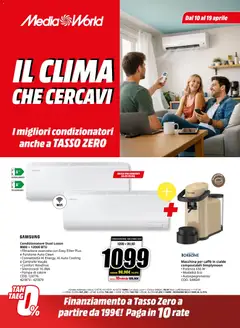 Anteprima del volantino Media World volantino Il clima che cercavi valido a partire dal 10.04.2026
