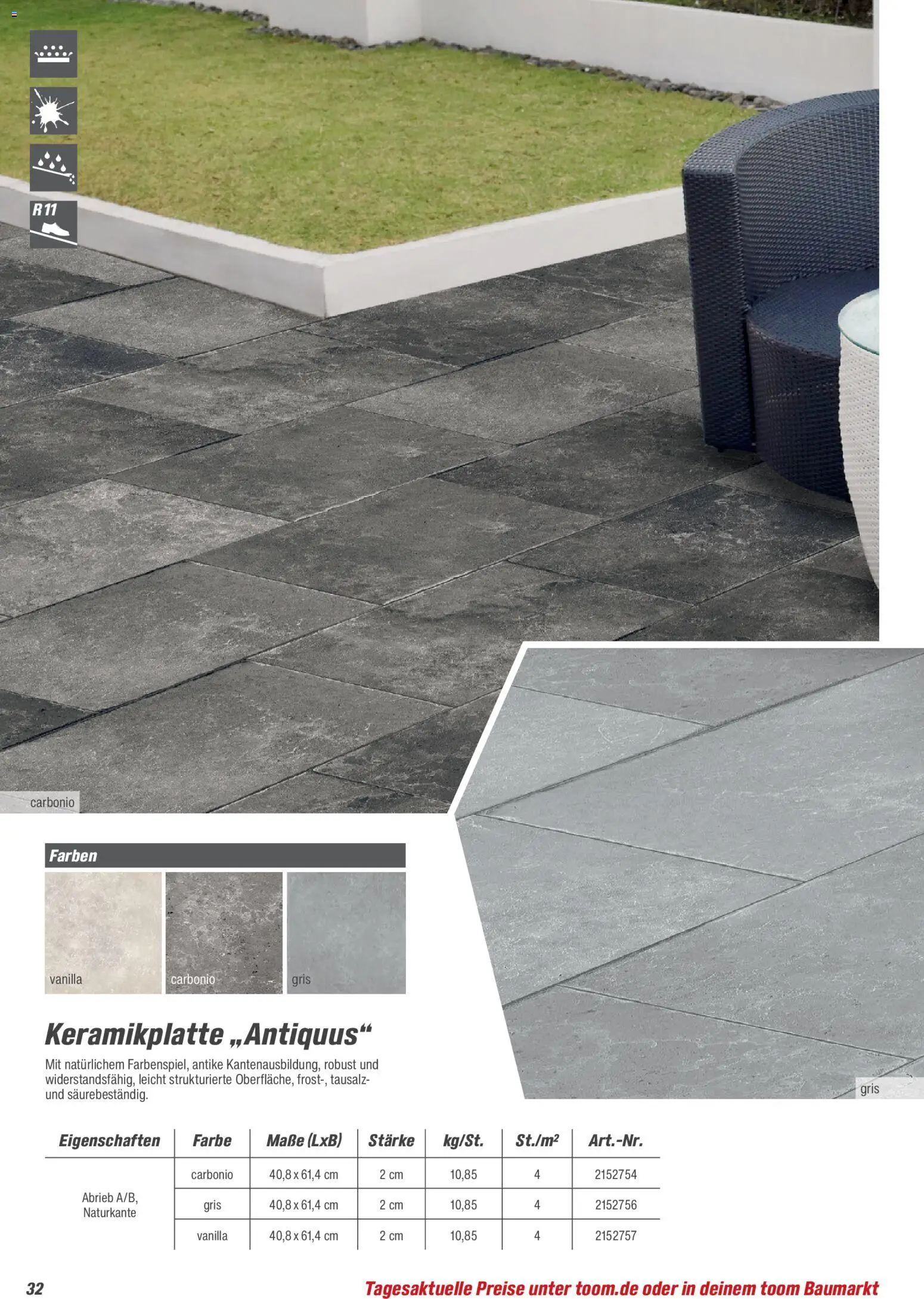 Toom Baumarkt Gartenbaustoffe 2026 – gültig ab 20.02.2026 | Seite: 32