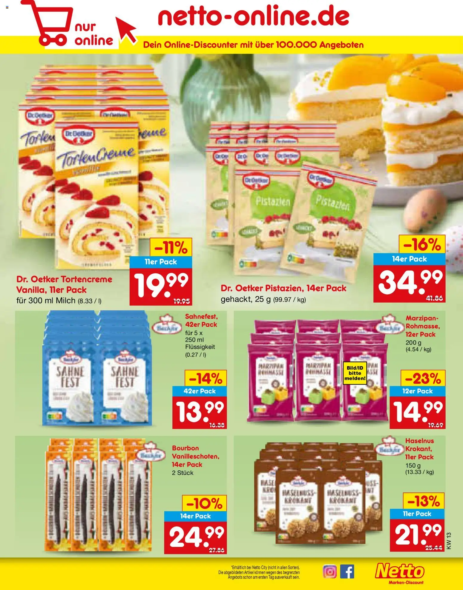 Netto Marken-Discount Prospekt 	 – gültig ab 23.03.2026 | Seite: 15 | Produkte: Milch, Pistazien, Bourbon, Sahne