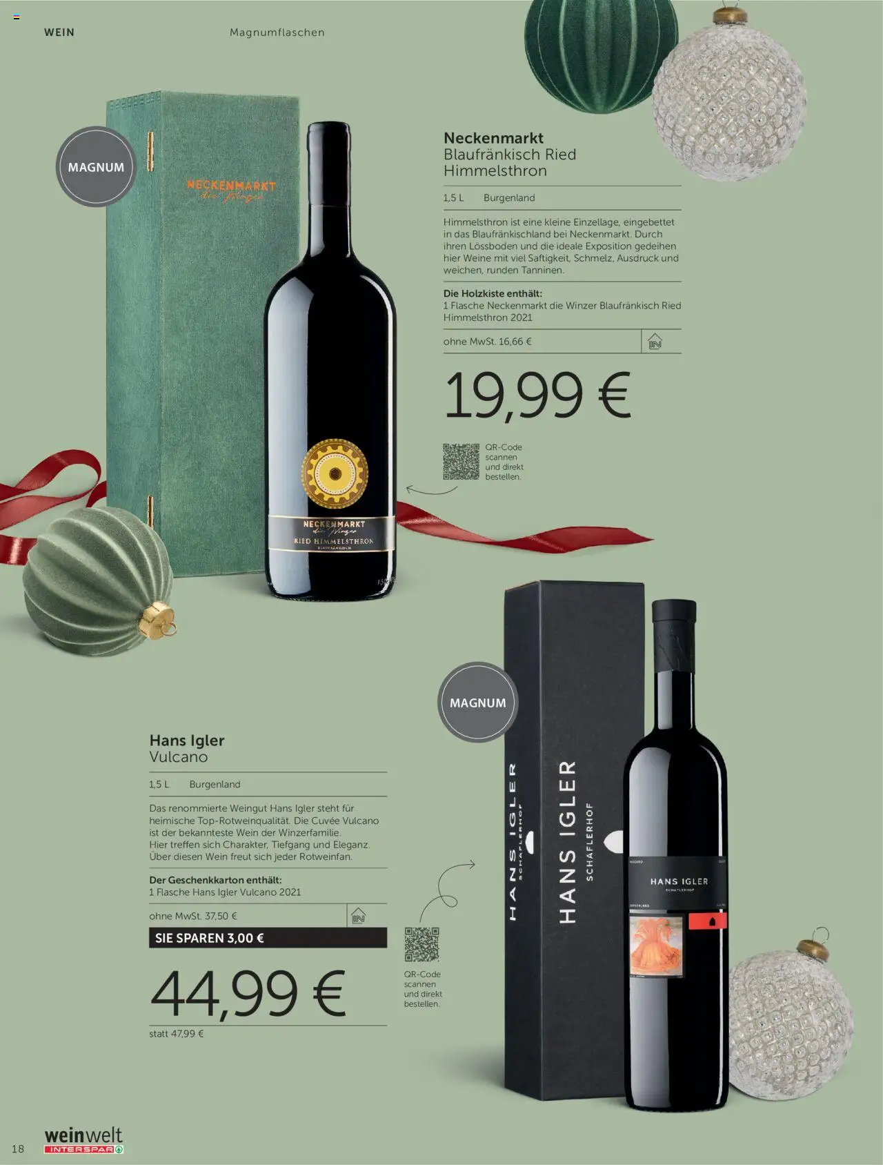 Interspar Geschenkewelt  gültig ab 08.10.2025 | Seite: 18 | Produkte: Wein
