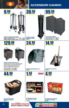 Anteprima del volantino Bricofer Autunno Inverno catalogo valido a partire dal 22.10.2025 | Pagina: 14 | Prodotti: Paletta, Barbecue, Carrello, Secchio