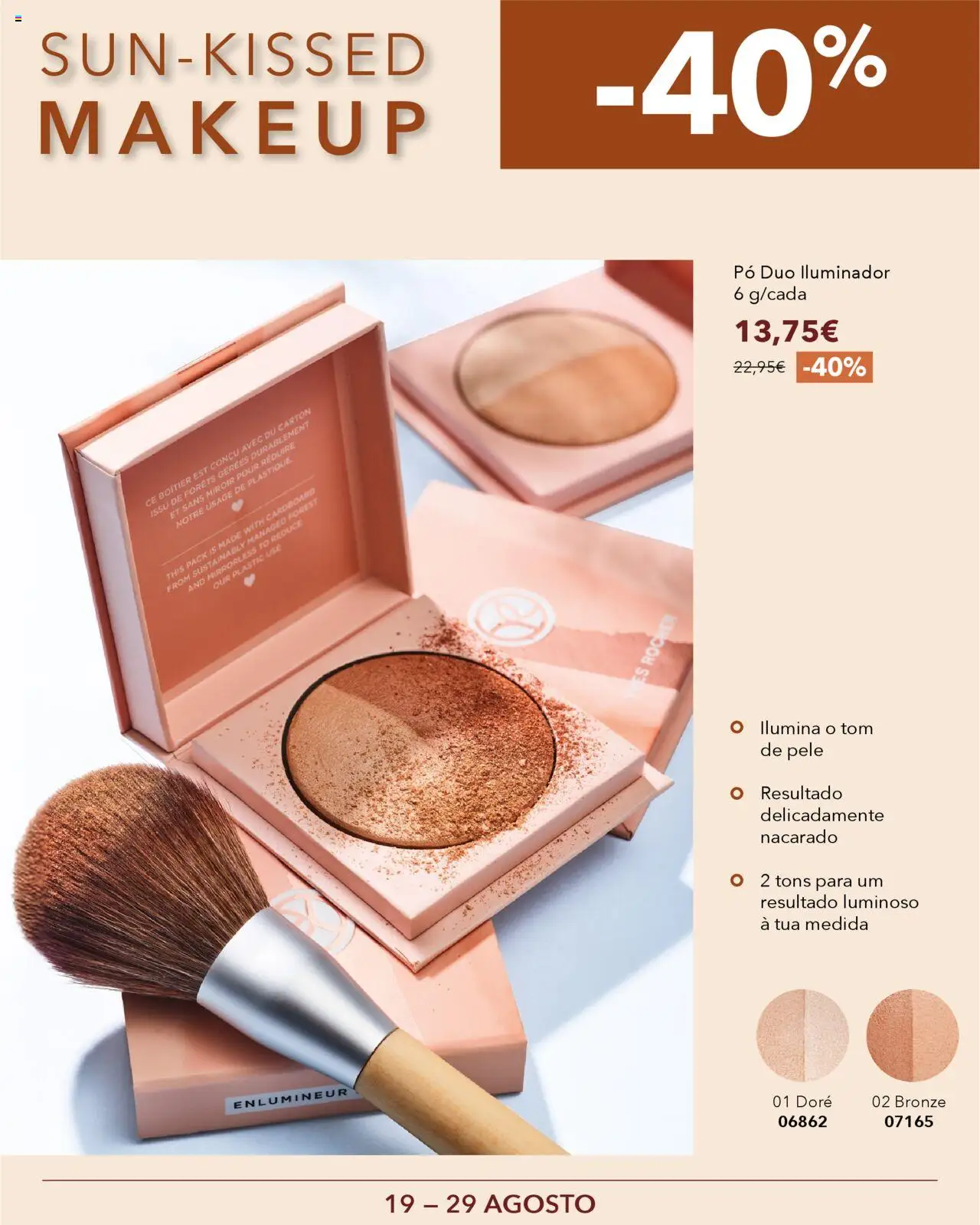Yves Rocher  Sun Kissed makeup │ válido de 19.08.2025 | Página: 5 | Produtos: Iluminador, Pó