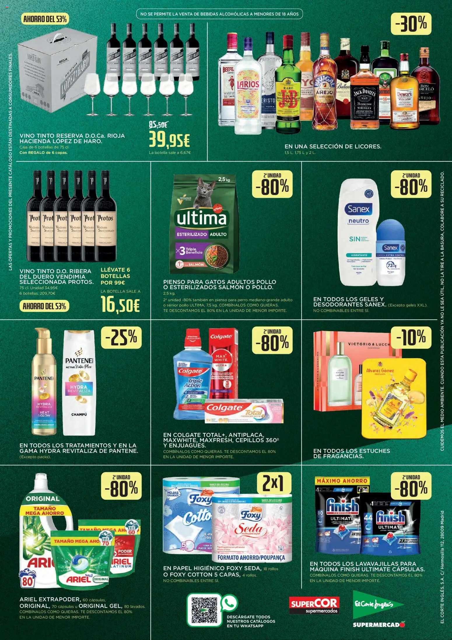 Supercor - Black Friday │ válido desde el 24.11.2025 | Página: 4 | Productos: Quitamanchas, Vino, Papel higienico, Té