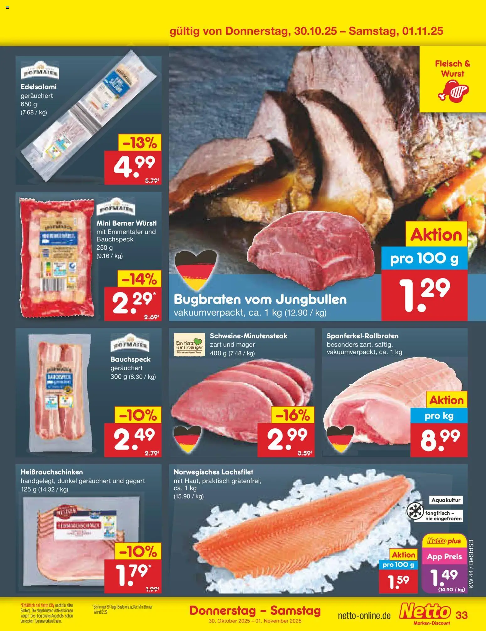 Netto Marken-Discount Prospekt 	 – gültig ab 27.10.2025 | Seite: 37 | Produkte: Würstl, Wurst, Fleisch