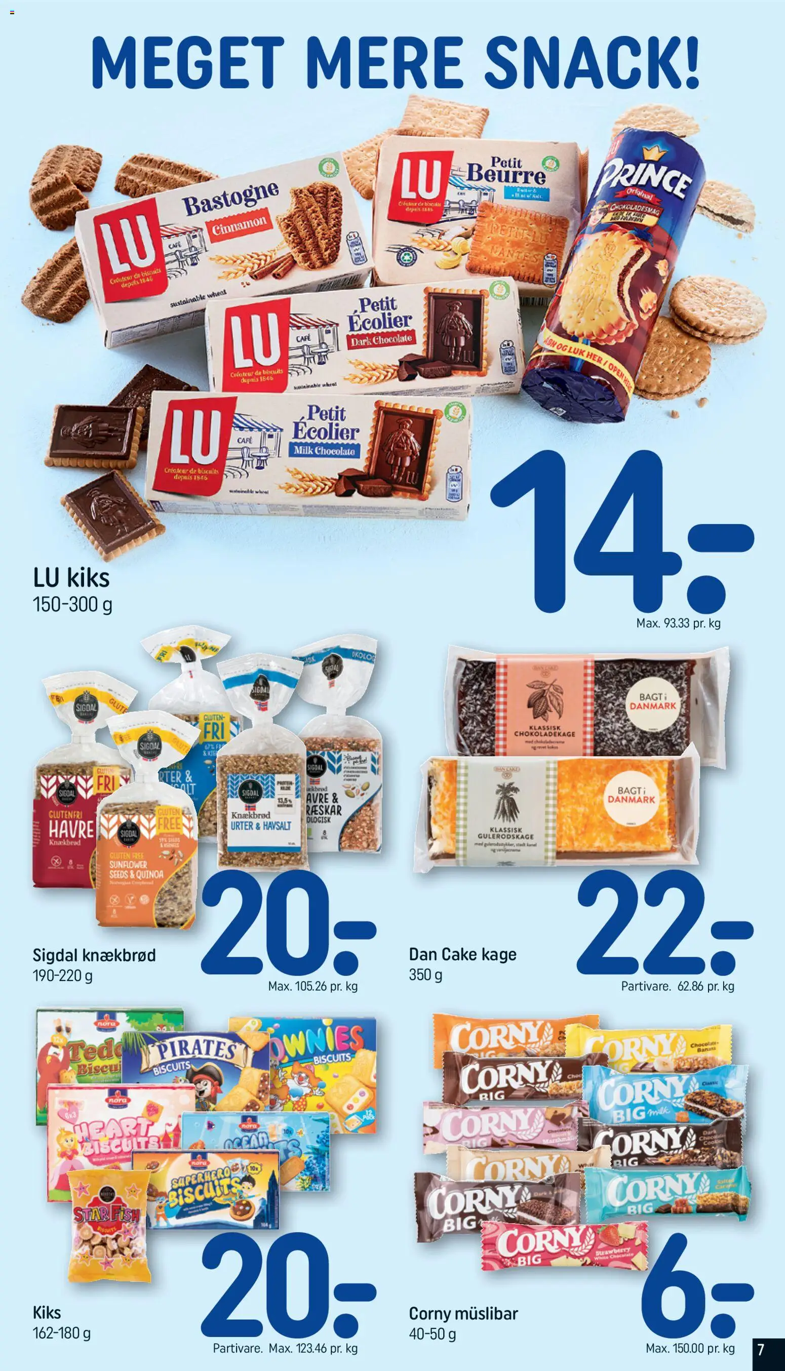 Rema 1000 tilbudsavis – gyldig fra 26.04.2026 | Side: 7 | Produkter: Knækbrød