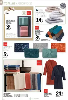 Vista previa E.Leclerc folleto válido desde el 22.12.2025 | Página: 12 | Productos: Toalla de baño, Lavabo, Baño, Ducha