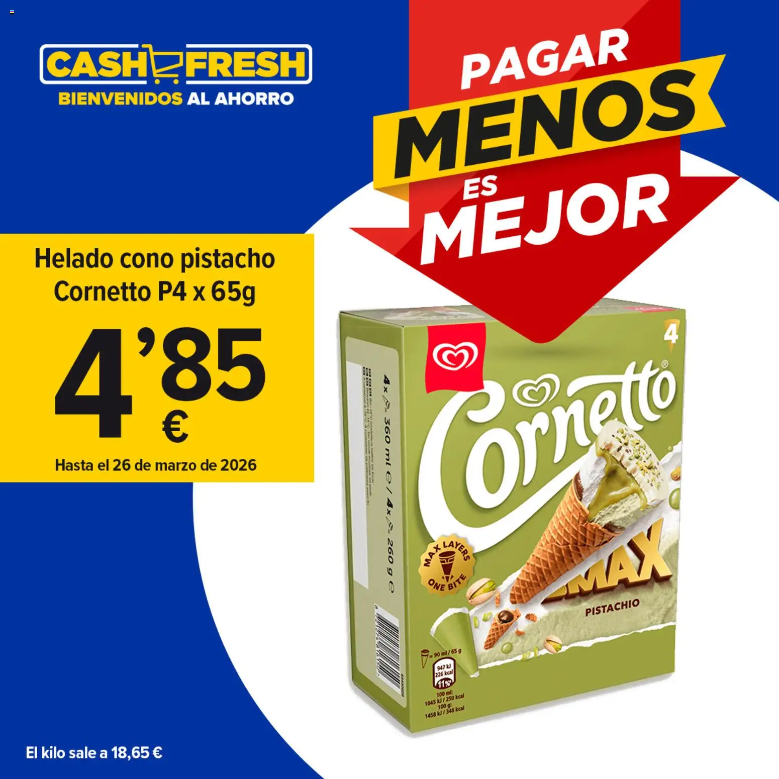 Cash Fresh folleto │ válido desde el 06.03.2026 | Página: 3 | Productos: Helado