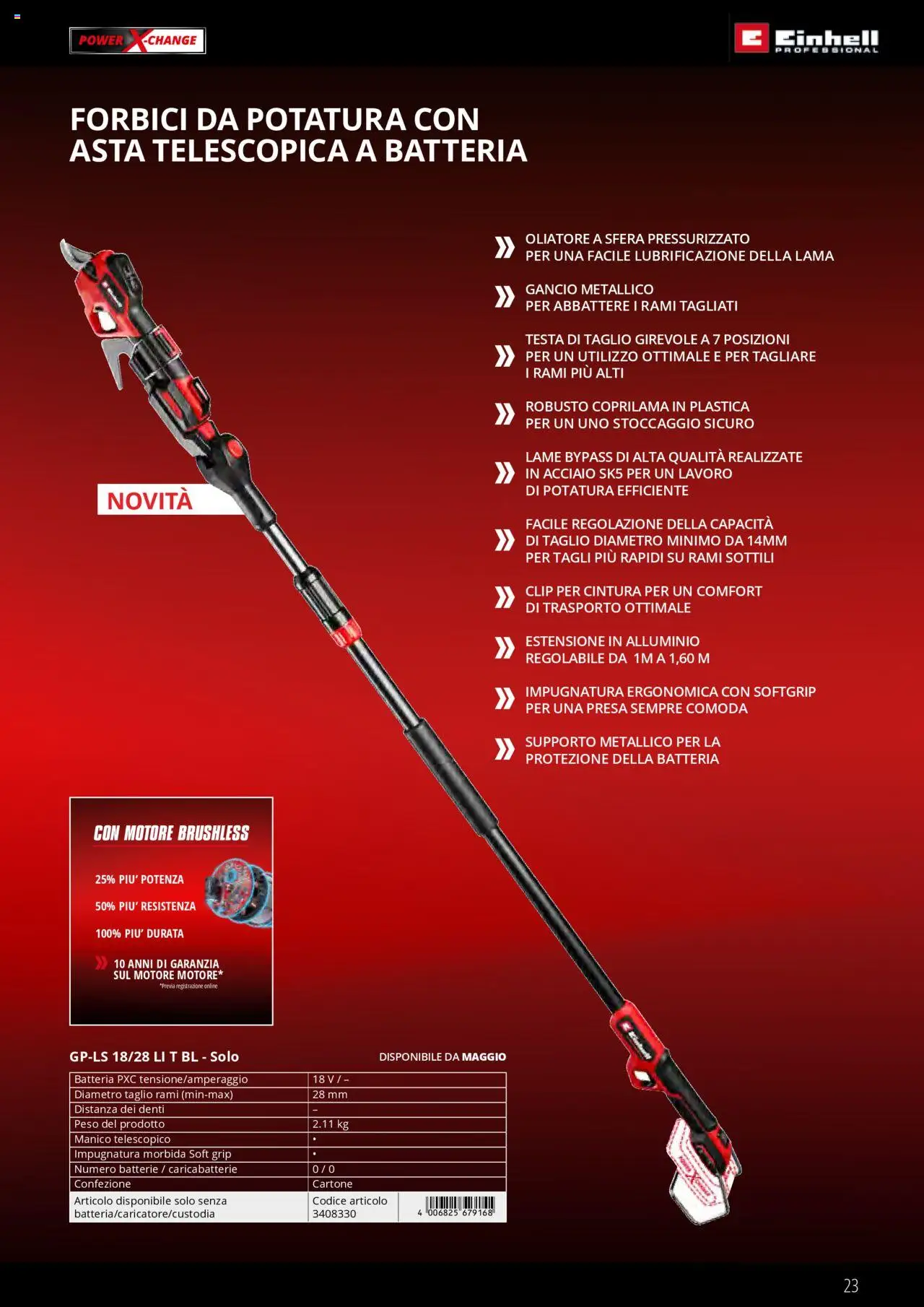 Volantino Einhell del 01.02.2025 | Pagina: 23 | Prodotti: Alluminio, Presa, Batterie, Caricabatterie