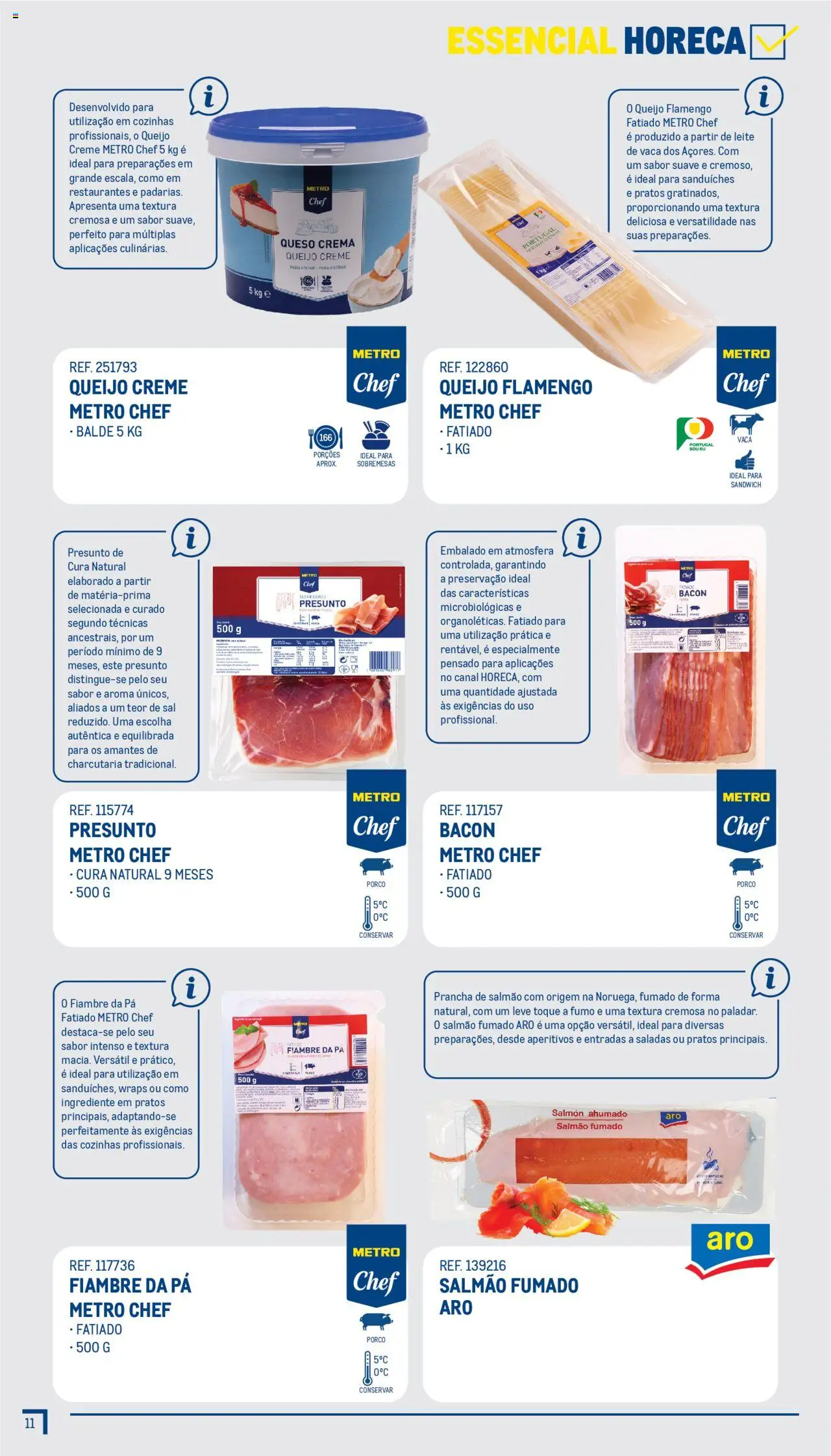 Makro - Guia Essenciais  │ válido de 01.07.2025 | Página: 12 | Produtos: Queijo creme, Cream cheese, Salmão, Queijo