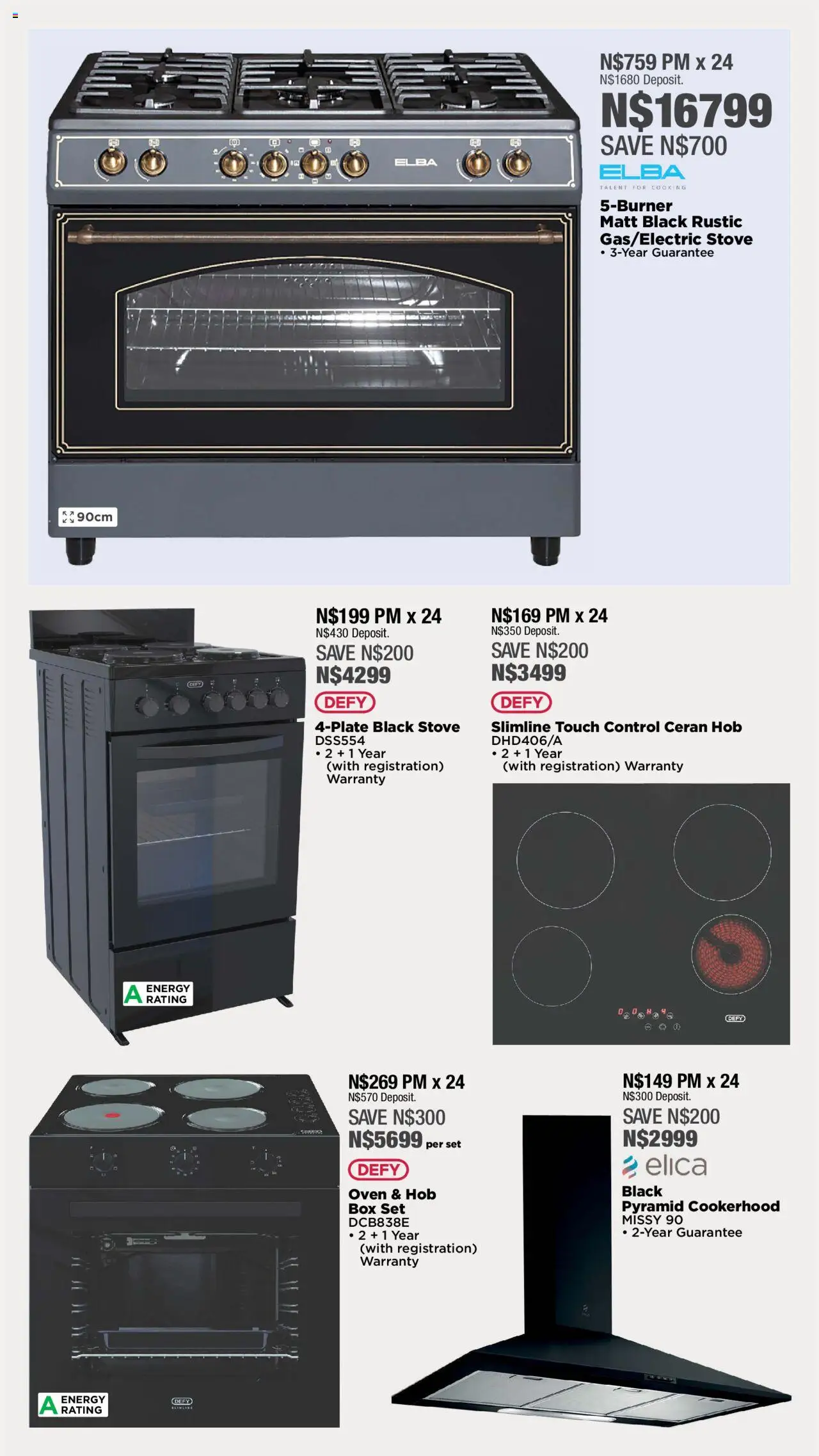 House and Home - Namibia Catalogue │ valid from 09.06.2025 | Page: 28 | Products: Oven, Hob, Stove, Box
