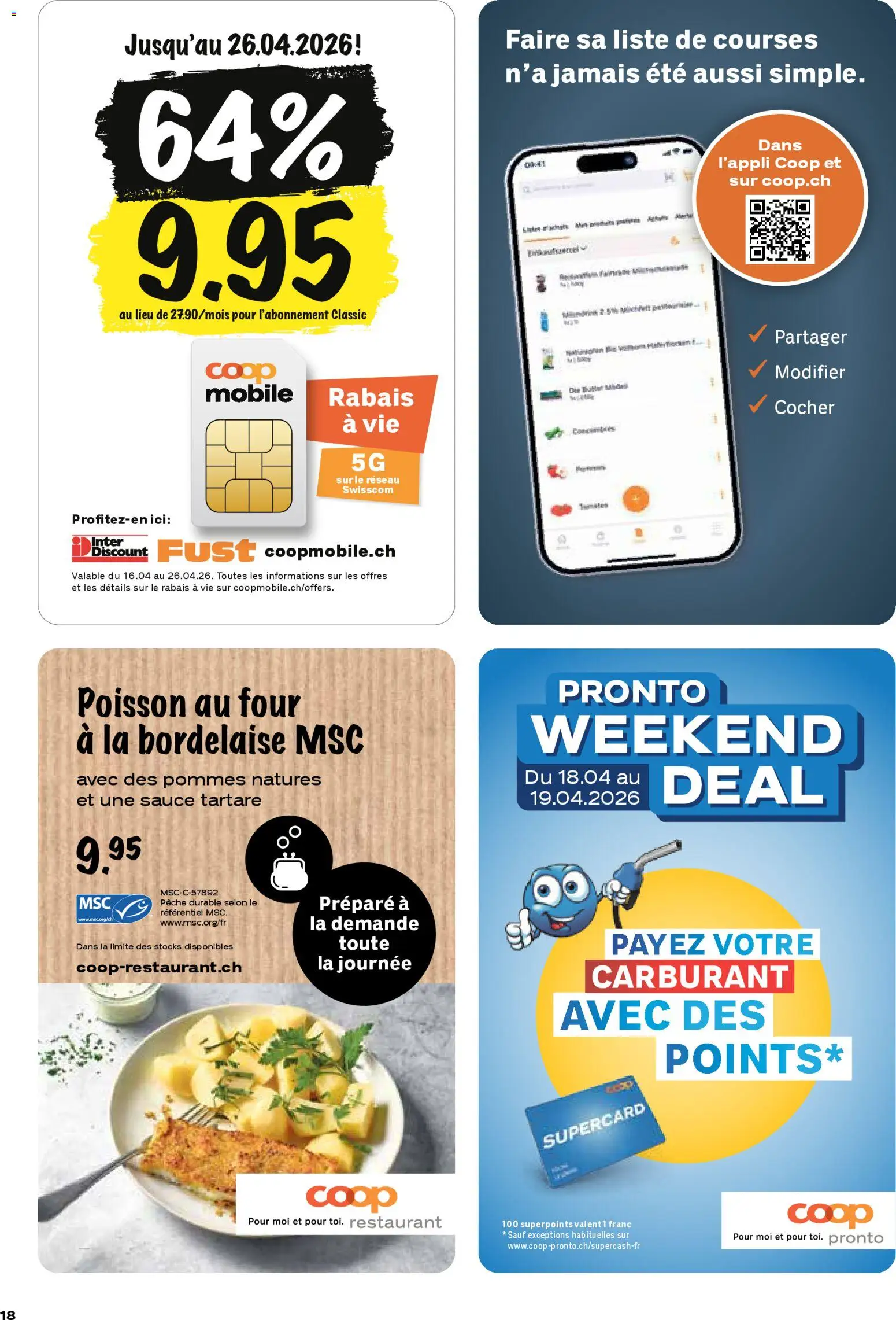 Coop aktionen FR – gültig ab 16.04.2026 | Seite: 18