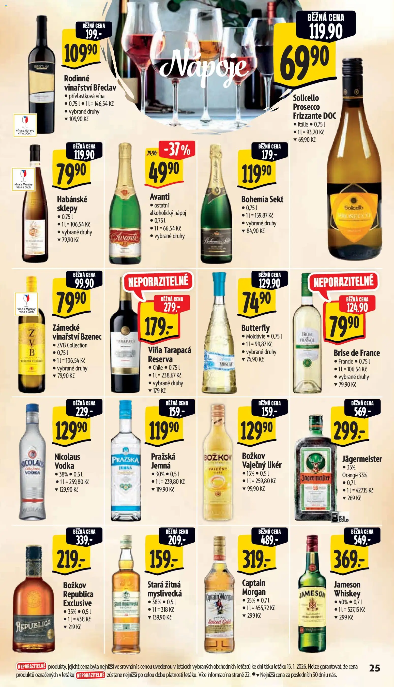 Albert leták - Supermarket od 21.01.2026 | Strana: 31 | Produkty: Prosecco, Bohemia sekt, Sekt, Vaječný Likér