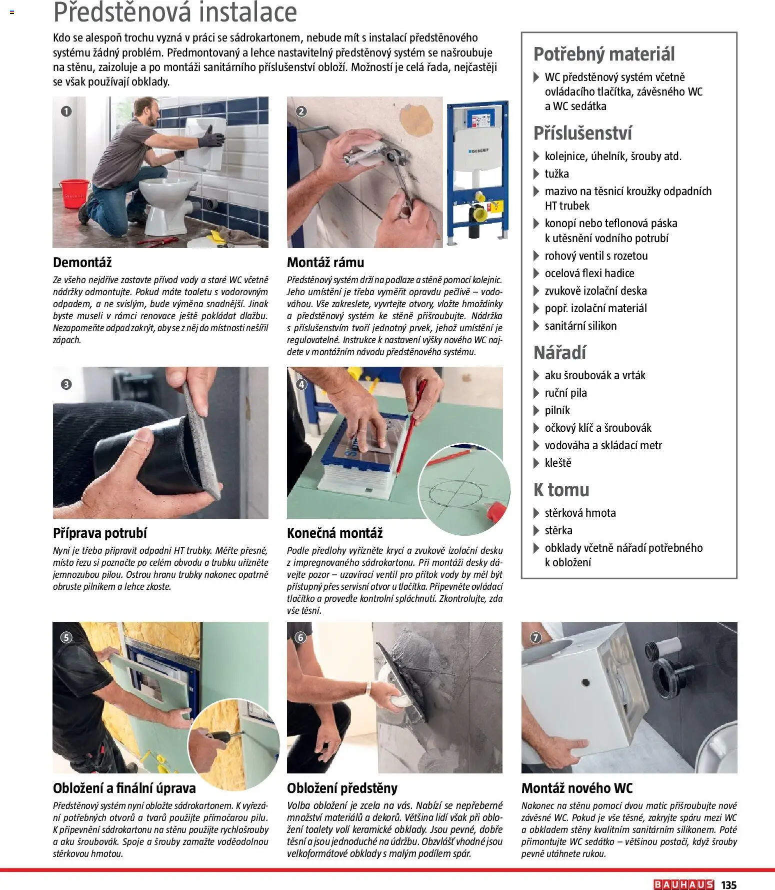 Bauhaus katalog Sanita od 03.11.2025 | Strana: 135 | Produkty: Silikon, Wc, Pila, Aku šroubovák