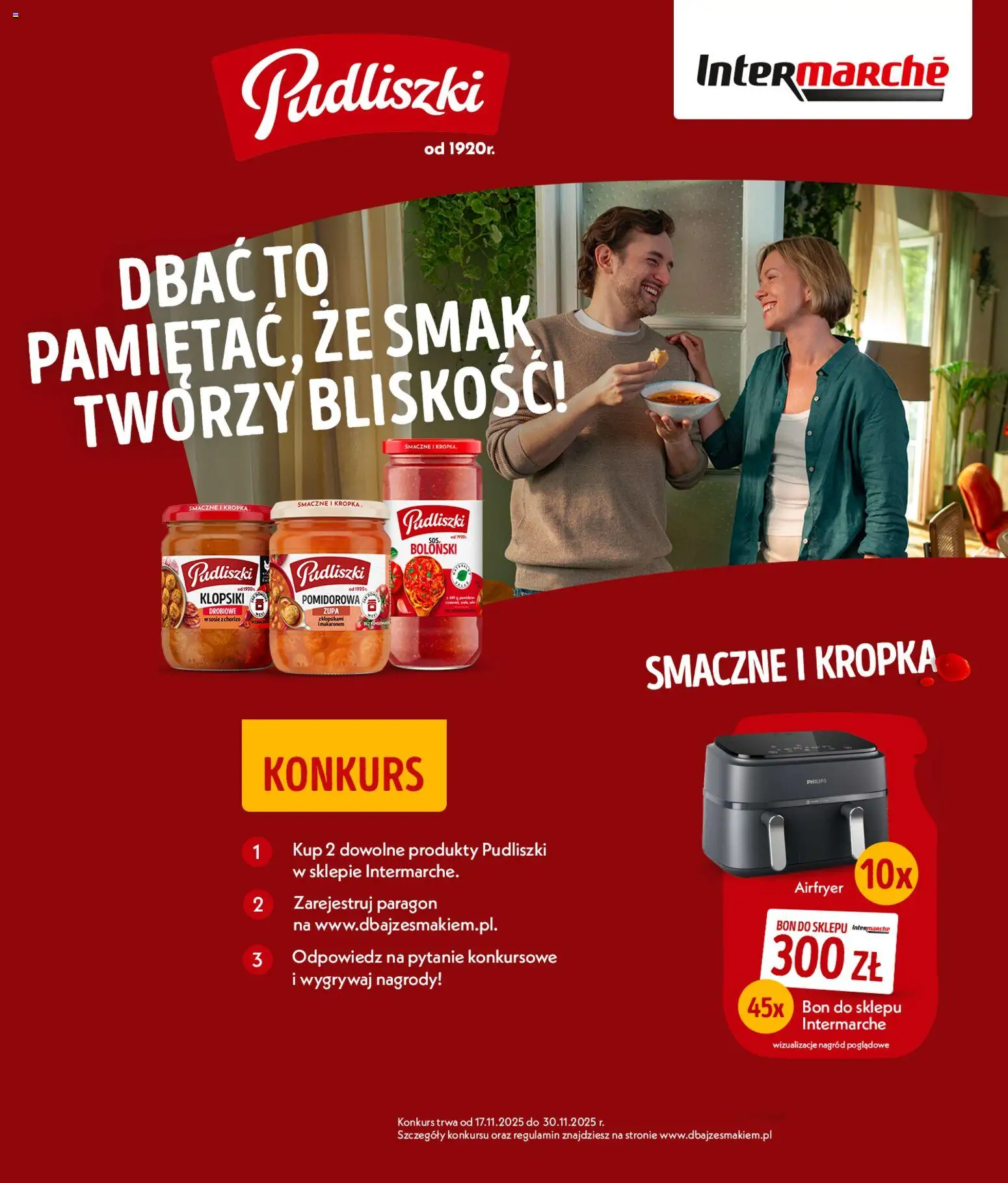Intermarche Konkurs - Dbać to pamietać, że smak tworzy bliskość od 20.11.2025 | Strona: 1 | Produkty: Klopsiki, Zupa