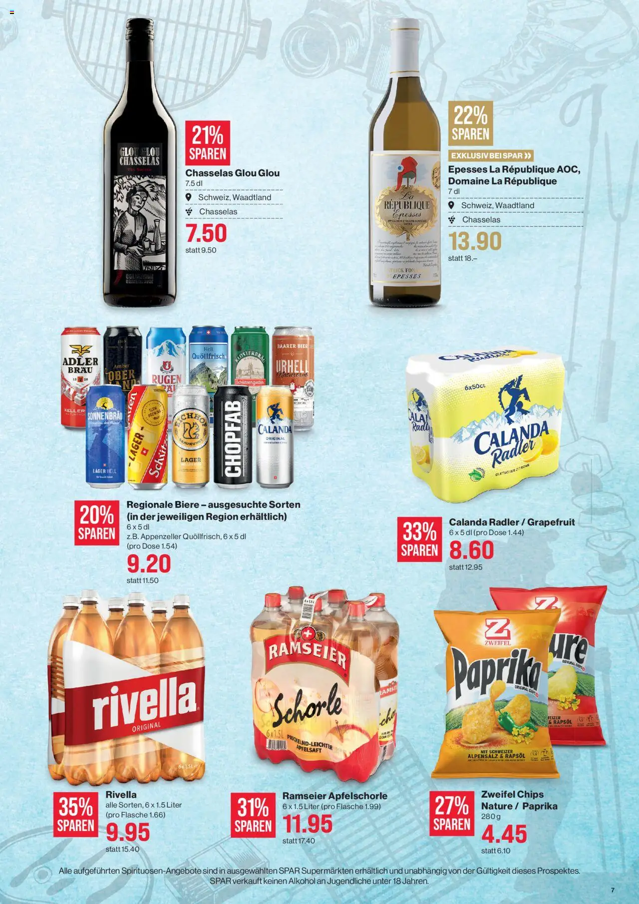 SPAR Aktionen ab 24.07.2025 | Seite: 7 | Produkte: Rapsöl, Apfelsaft, Grapefruit, Chips