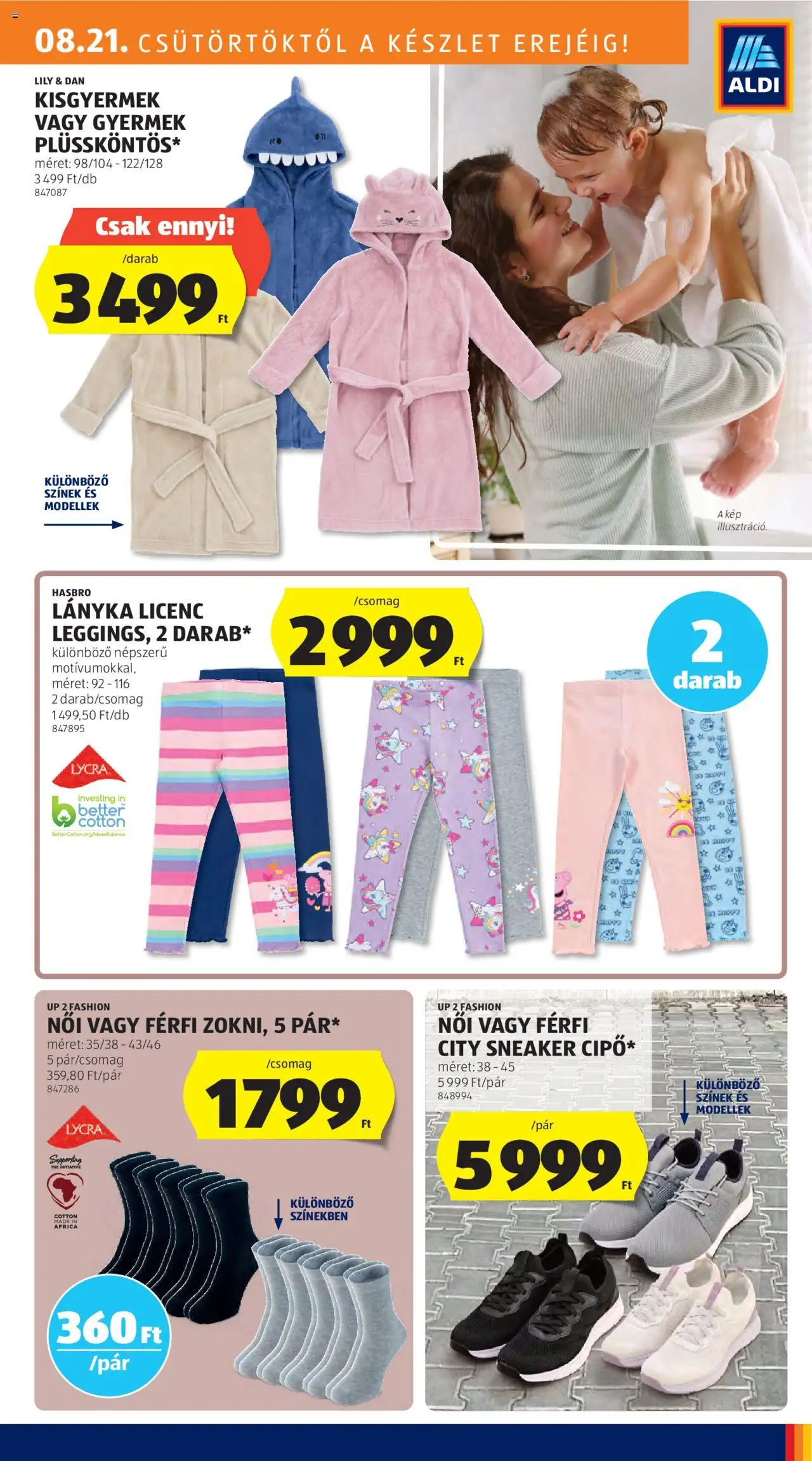 Aldi akciós ujság - amely érvényes a következő dátumtól: 21.08.2025 | Oldal: 23 | Termékek: Leggings
