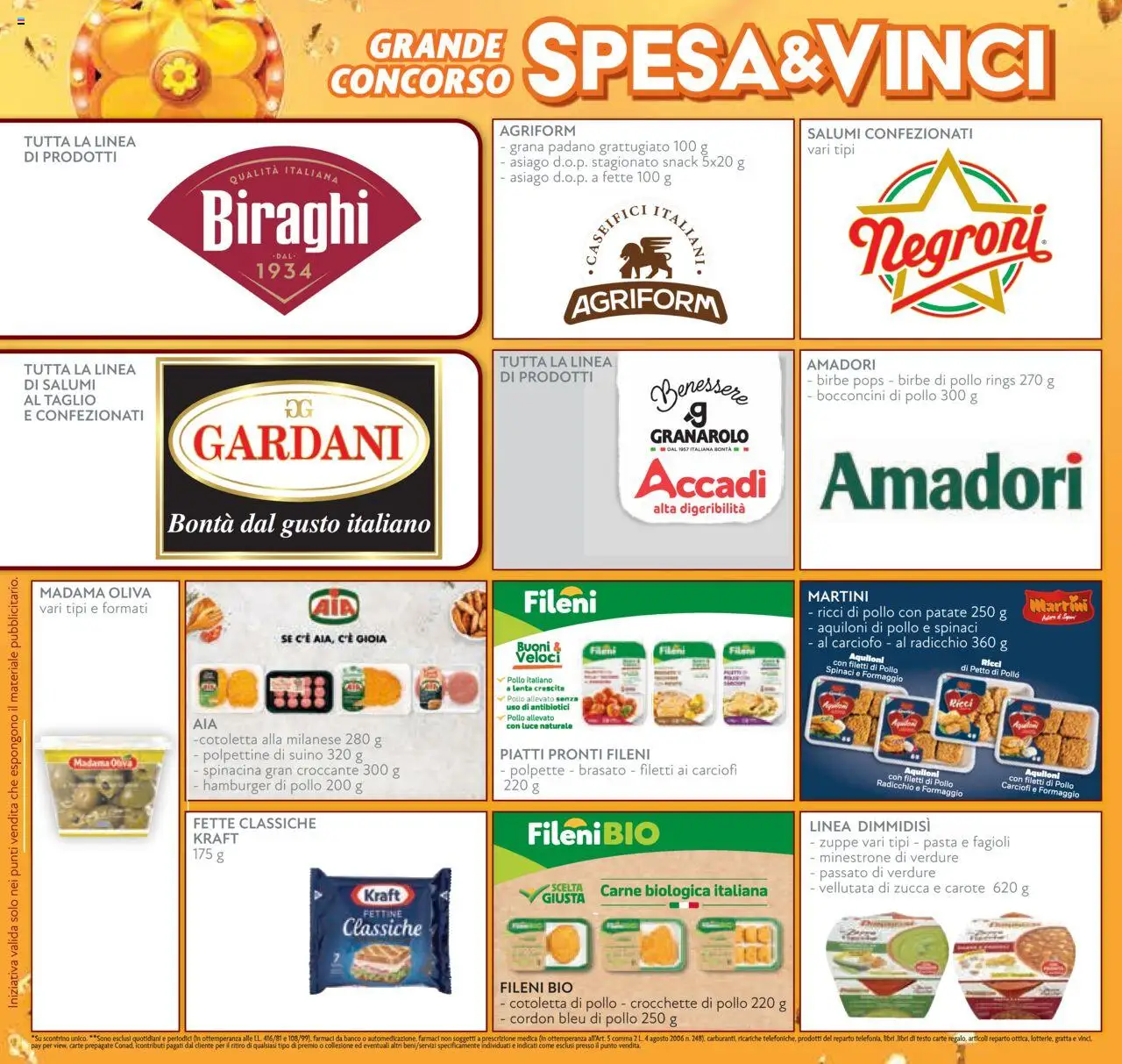 Volantino Conad del 22.10.2025 | Pagina: 4 | Prodotti: Formaggio, Spinaci, Grana Padano, Polpette