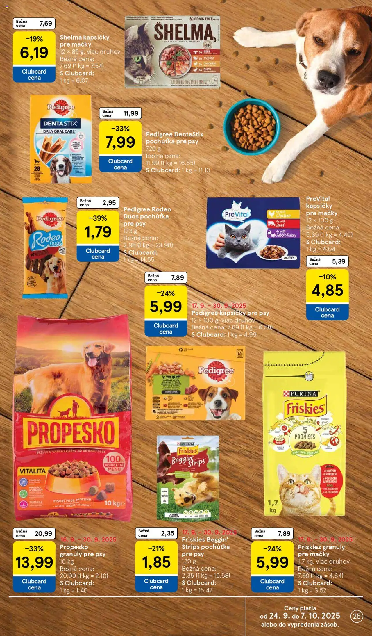 Nové Tesco akcie – leták je platný od 24.09.2025 | Strana: 25 | Produkty: Friskies