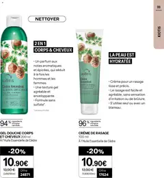 Stanhome - Prévisualisation de GEL DOUCHE CORPS ET CHEVEUX 200 ml À l'Huile Essentielle de Cèdre, Gel douche corps et cheveux à l'huile essentielle de cèdre. Un parfum aux notes aromatiques et épicées, qui séduit à la fois les hommes et les femmes. Une texture gel agréable et enveloppante. Formule sans sulfate. valide à partir de 23.02.2026 | Page: 33