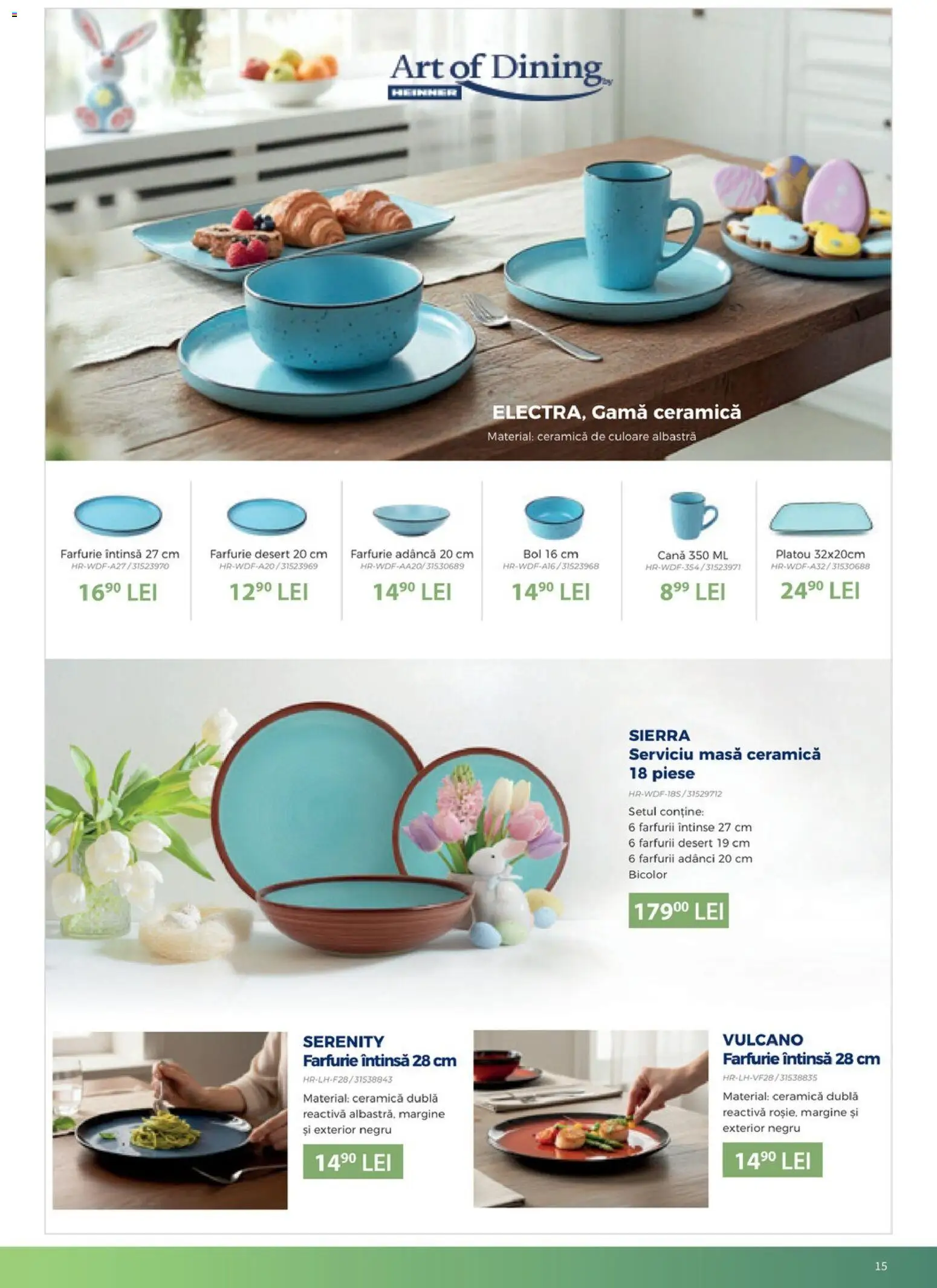 Noul catalog Carrefour – valabil de la 13.03.2026 | Pagină: 15 | Produse: Bol, Masă, Farfurie