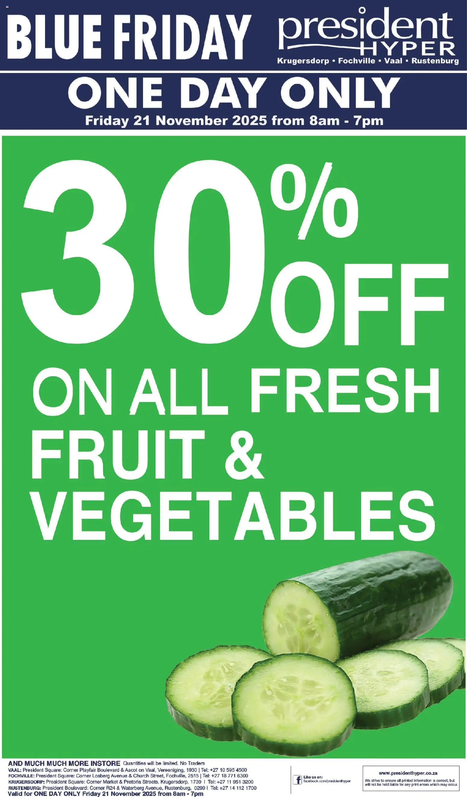 New President Hyper catalogue – valid from 21.11.2025 | Page: 1 | Products: Vegetables, Fruit