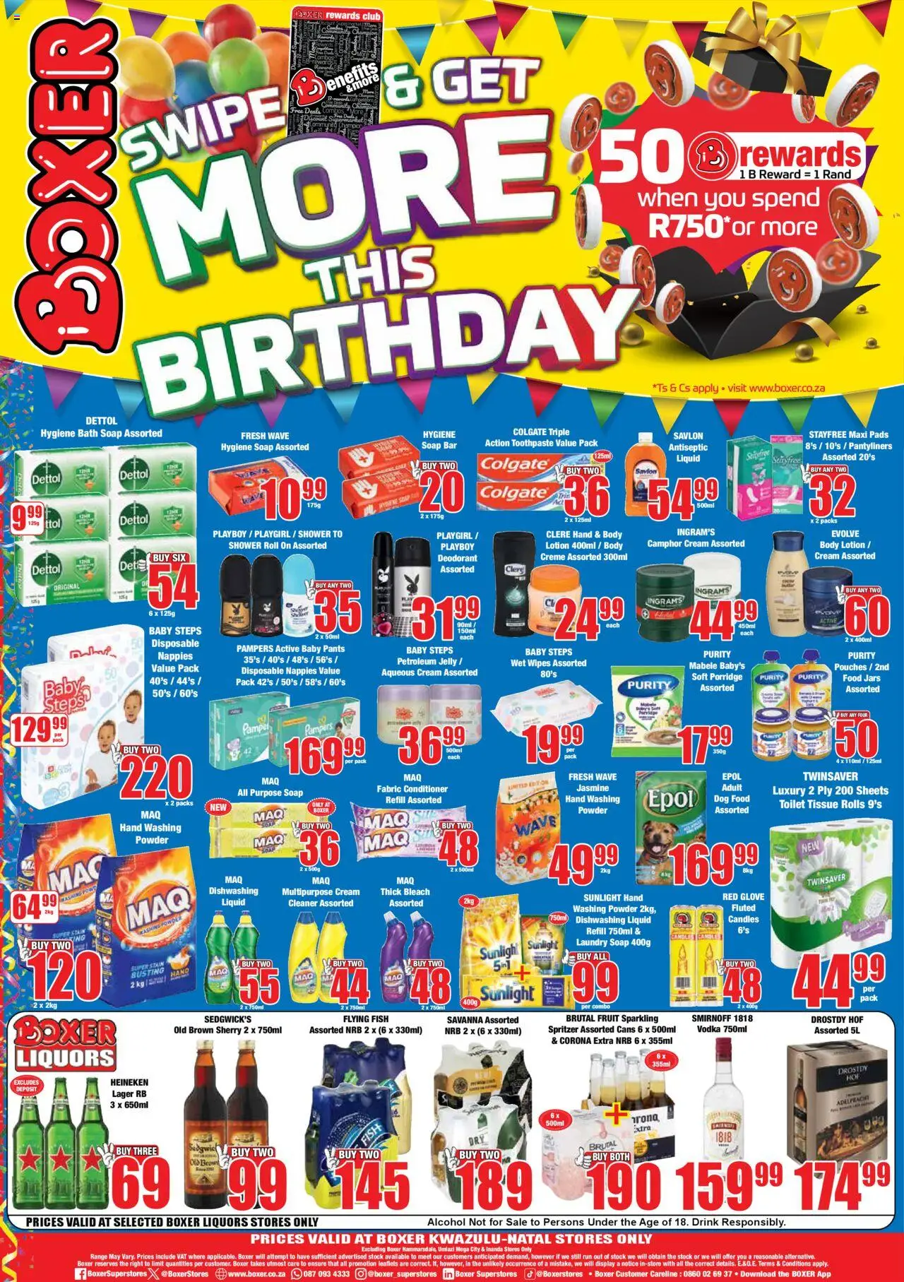 Boxer Specials │ valid from 11.08.2025 | Page: 8 | Products: Toilet, Conditioner, Vodka, Lotion