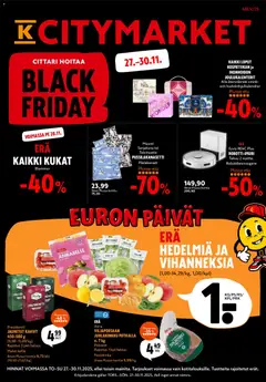 K-Citymarket-mainoslehti voimassa 27.11.2025 alkaen