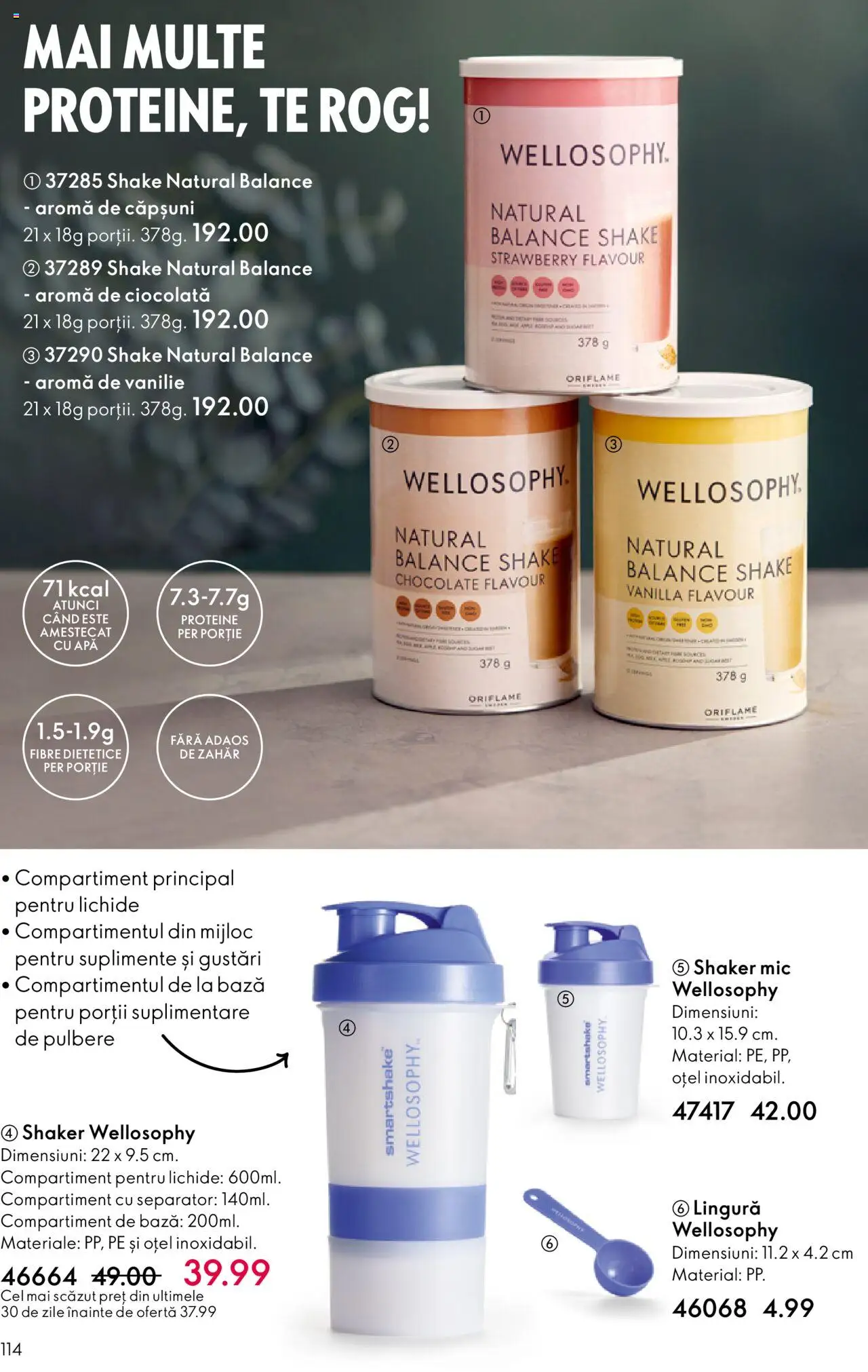 Noul catalog Oriflame – valabil de la 01.10.2025 | Pagină: 114 | Produse: Ciocolată, Căpșuni, Shake, Zahăr