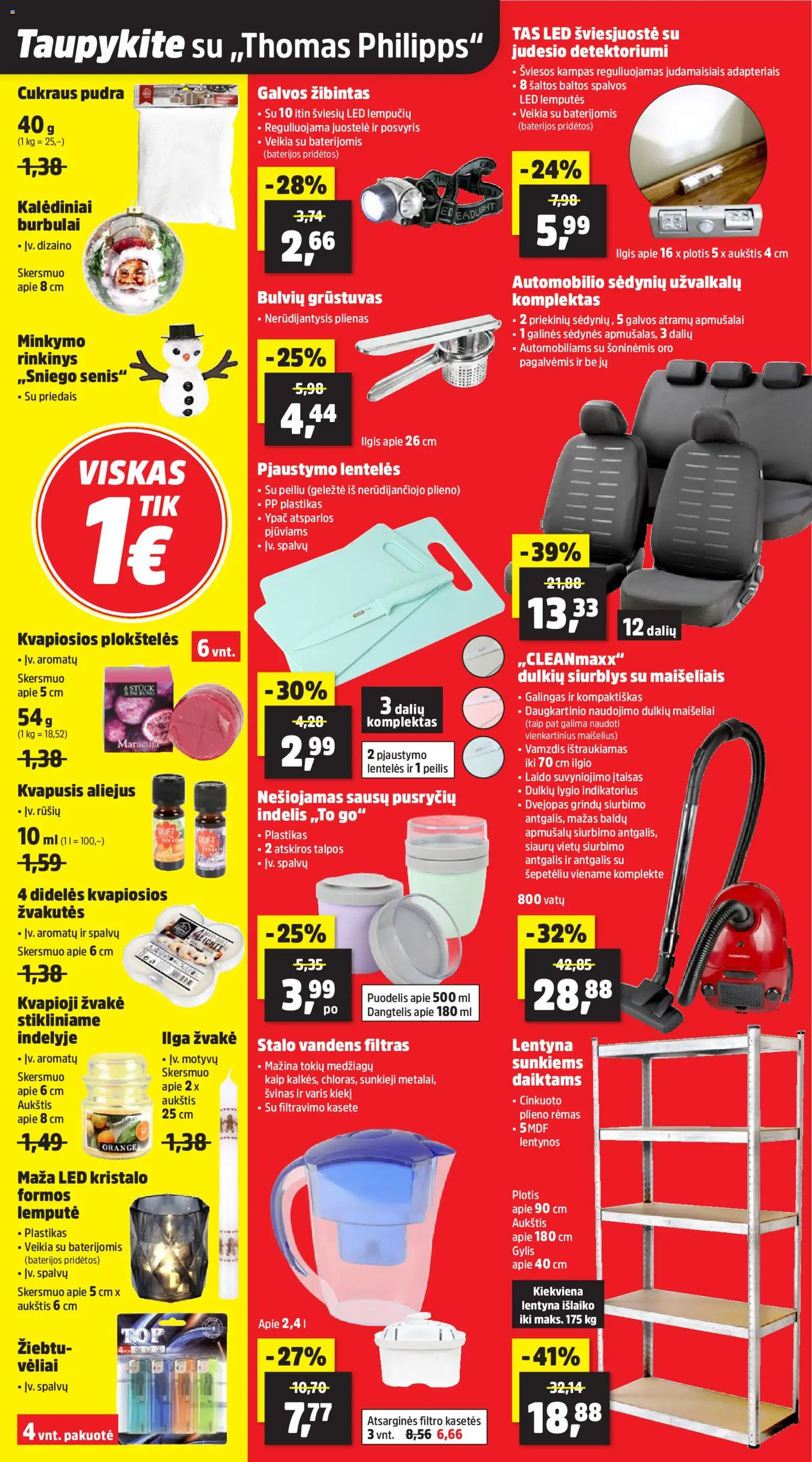 Thomas Philipps akcijos nuo 08.12.2025 | Puslapis: 8 | Prekių: Puodelis, Pudra, Lentyna, Aliejus