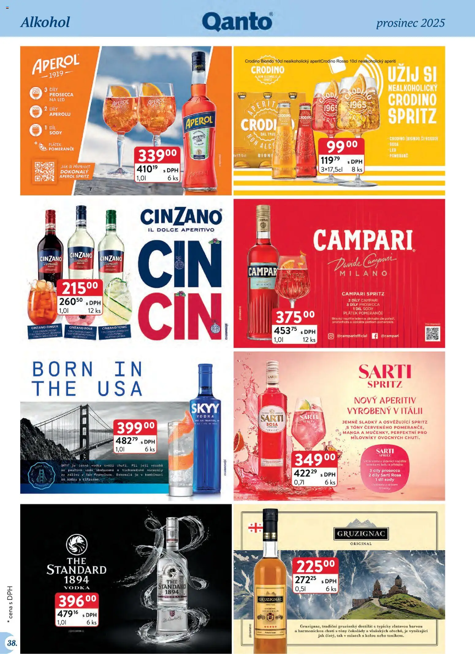 Astur & Qanto leták - Velkoobchod 12/2025 od 01.12.2025 | Strana: 38 | Produkty: Crodino, Vodka, Salátová okurka, Citron