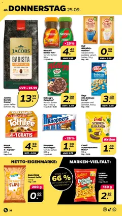 Netto Prospekt 	 – gültig ab 21.09.2025 | Seite: 26 | Produkte: Kaffee, Schokolade, Toffifee, Knoppers