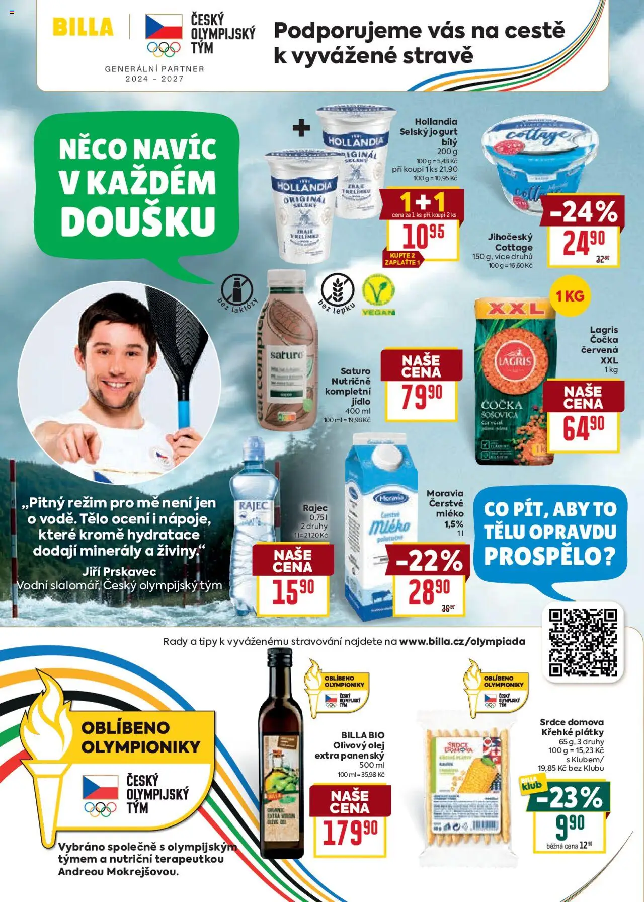 Billa Velký leták od 08.10.2025 | Strana: 24 | Produkty: Olivový olej, Mléko, Olej, Cottage