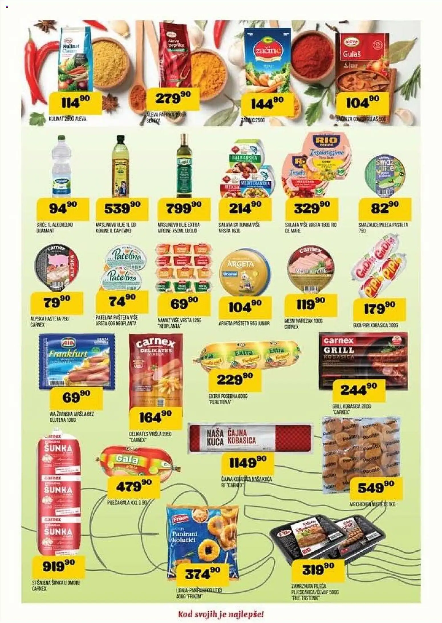 VP Dima katalog - važi od 06.11.2025 | Strana: 4 | Proizvode: Salata, Ulje, Sirće, Kobasica