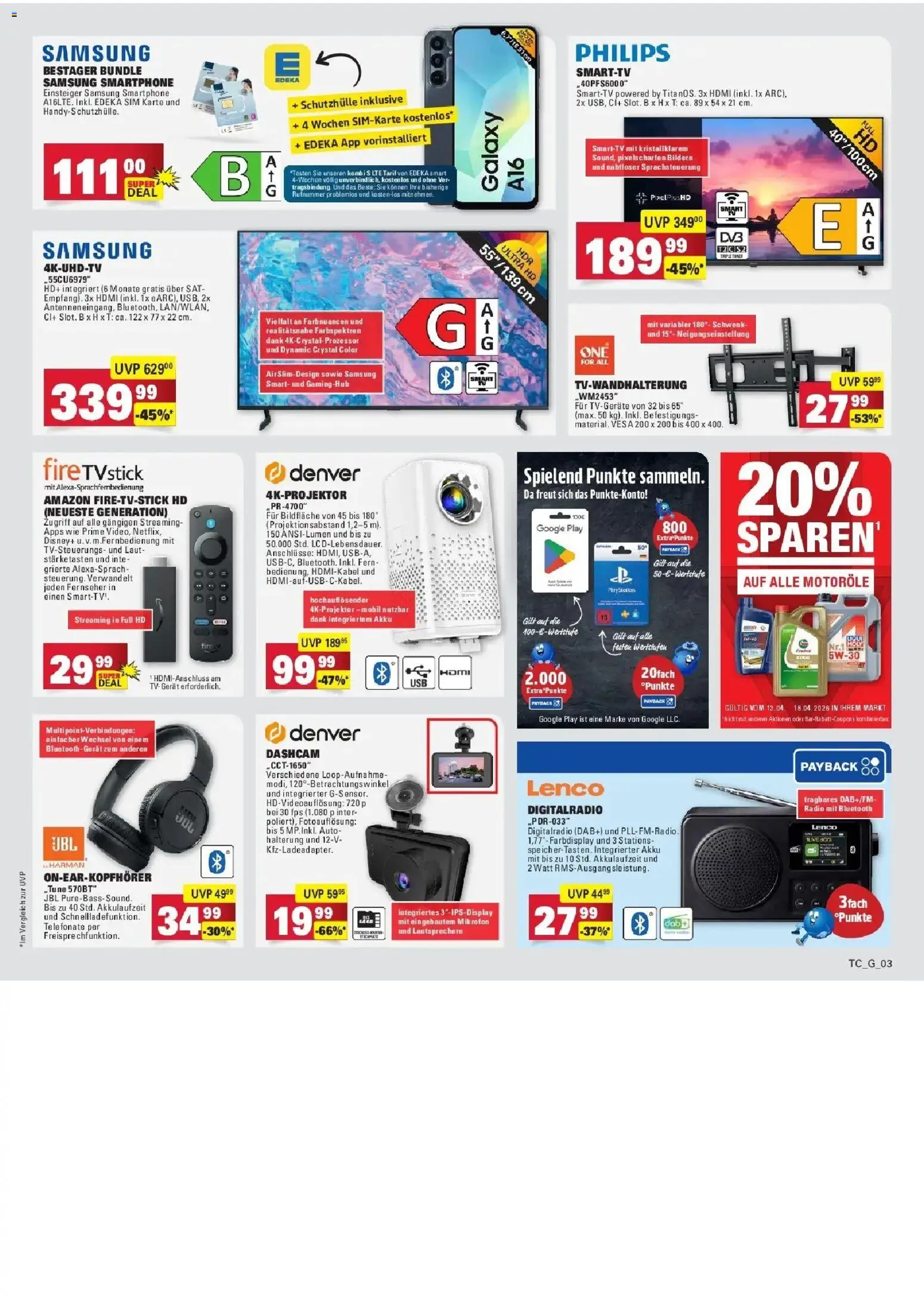 E center Prospekt Mainz-Weisenau	 – gültig ab 12.04.2026 | Seite: 68 | Produkte: Samsung, Smartphone, Fernseher, Radio