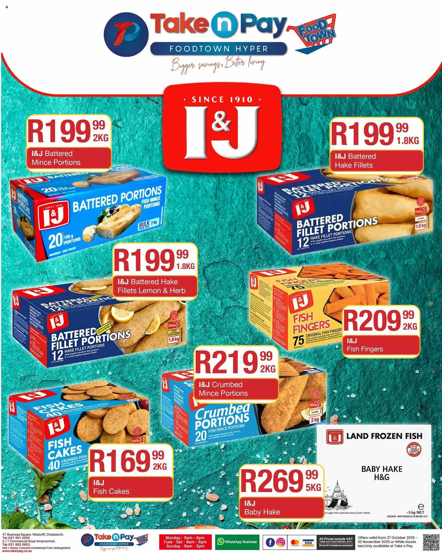 New Take n Pay catalogue – valid from 27.10.2025 | Page: 13 | Products: Case, Fish, Pepper, Lemon