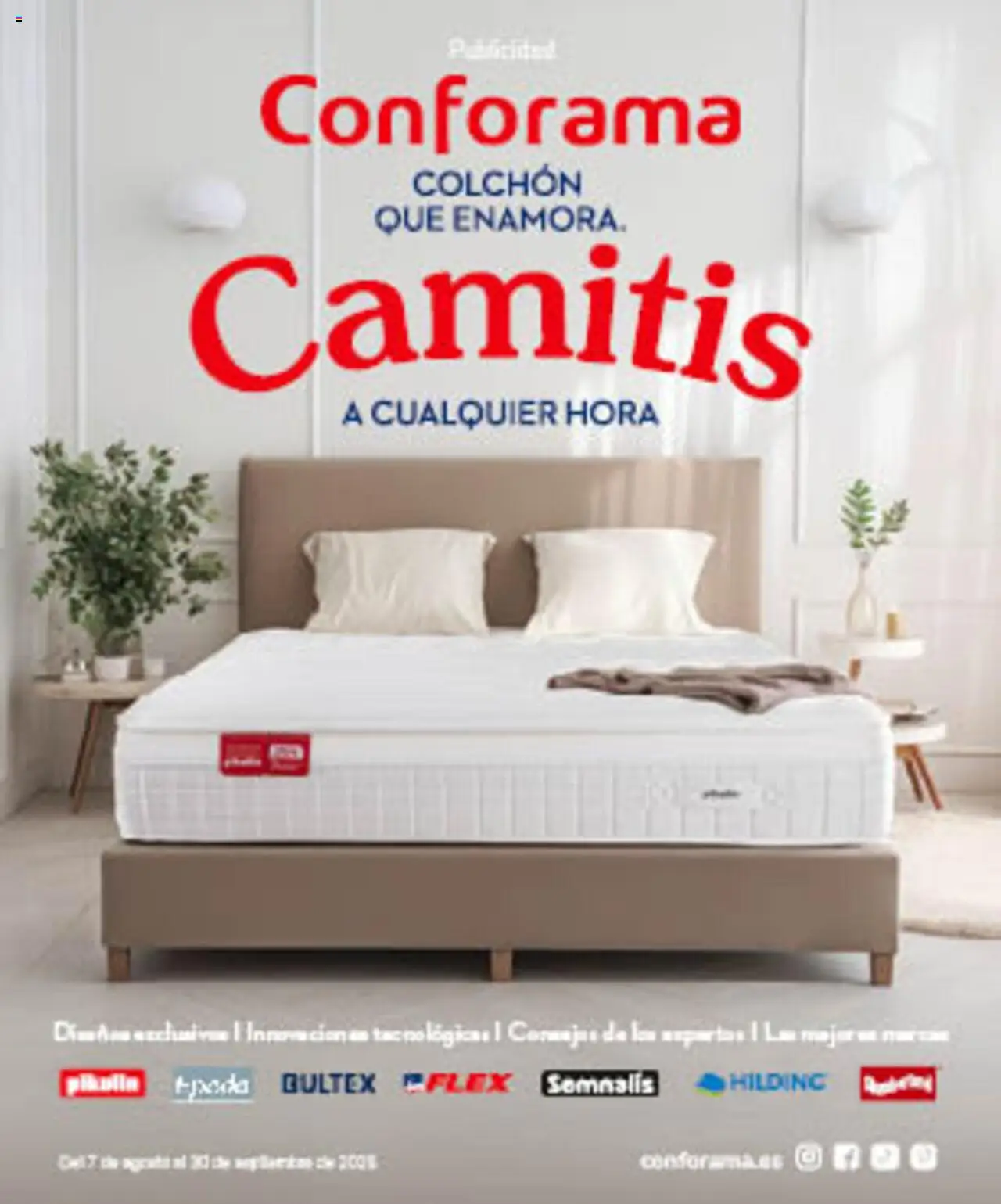 Conforama folleto │ válido desde el 07.08.2025 | Página: 1 | Productos: Colchon