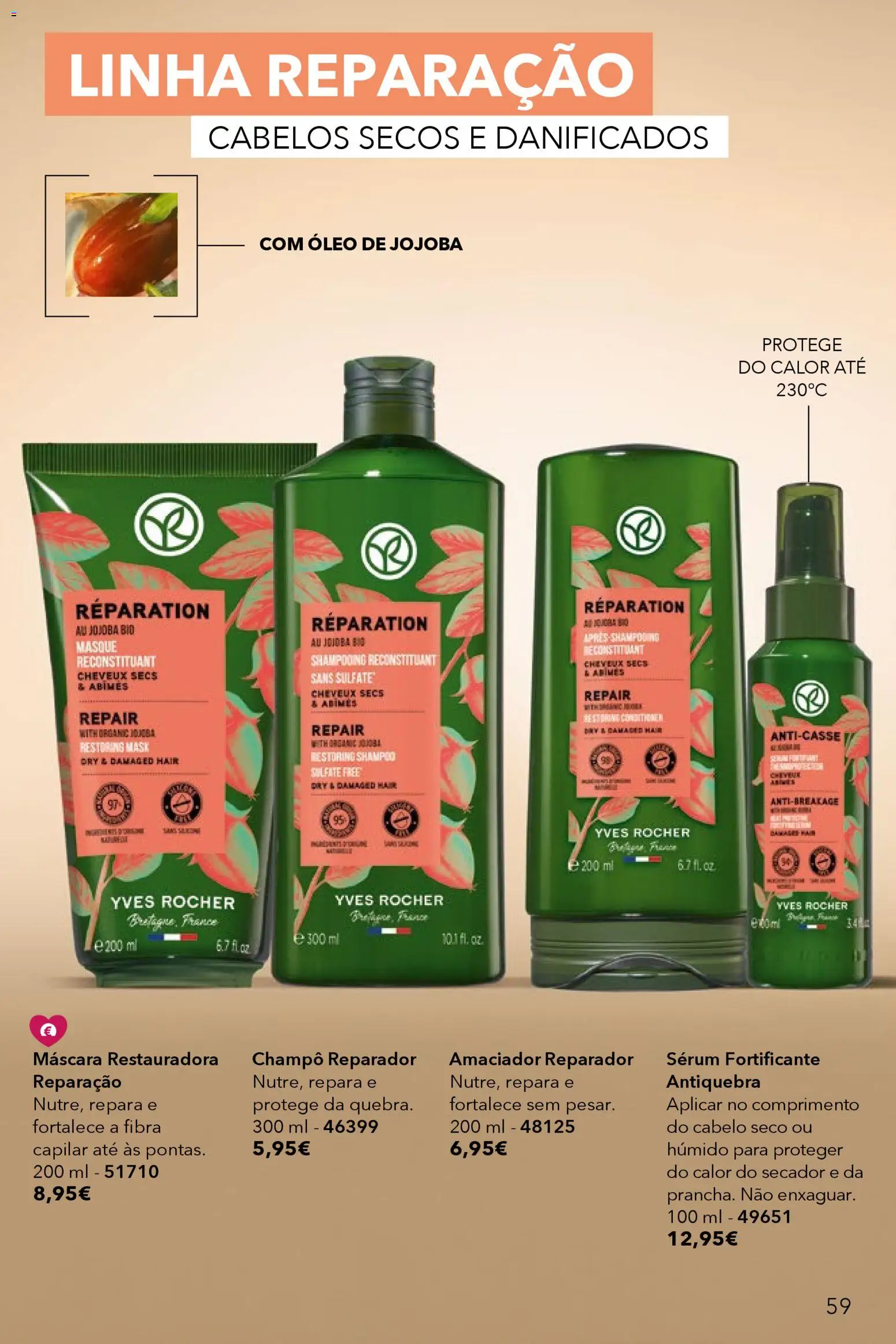 Yves Rocher catálogo 4 │ válido de 12.03.2026 | Página: 59 | Produtos: Secador, Shampoo, Sérum, Óleo