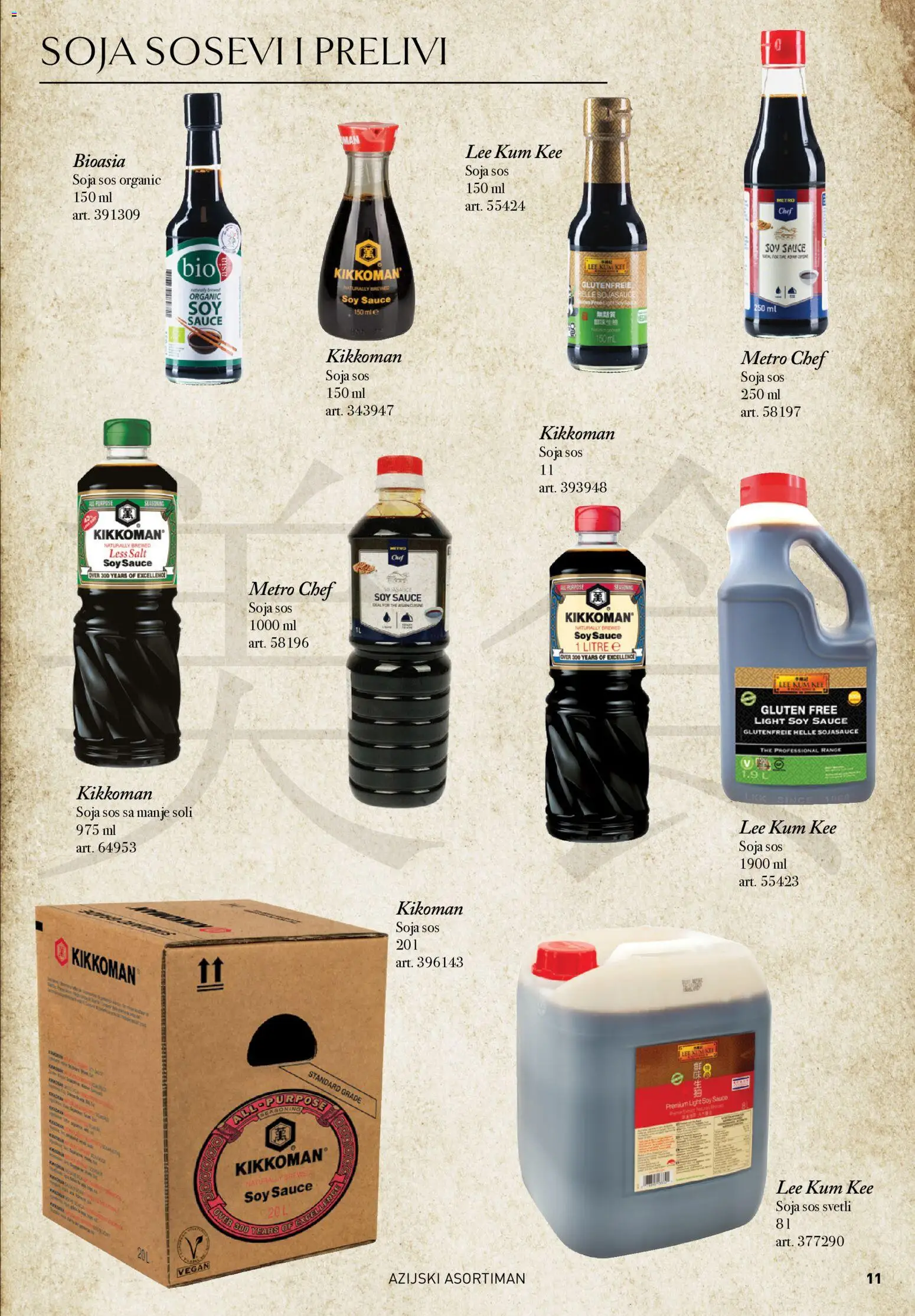 Metro katalog - važi od 09.12.2025 | Strana: 11 | Proizvode: Sos, Soja sos