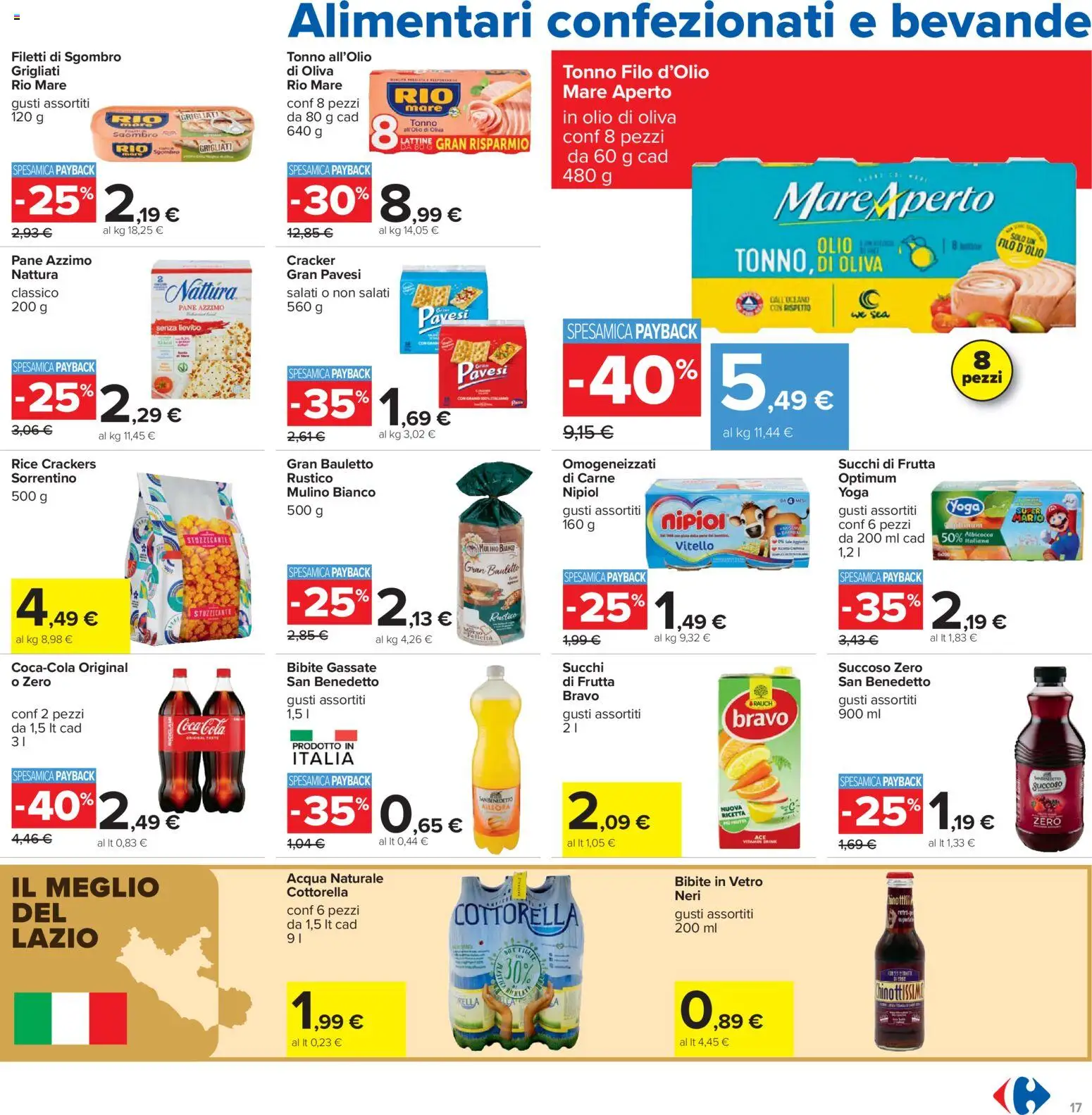 Volantino Carrefour del 21.04.2026 | Pagina: 17 | Prodotti: Olio, Bibite, Coca Cola, Olio di Oliva