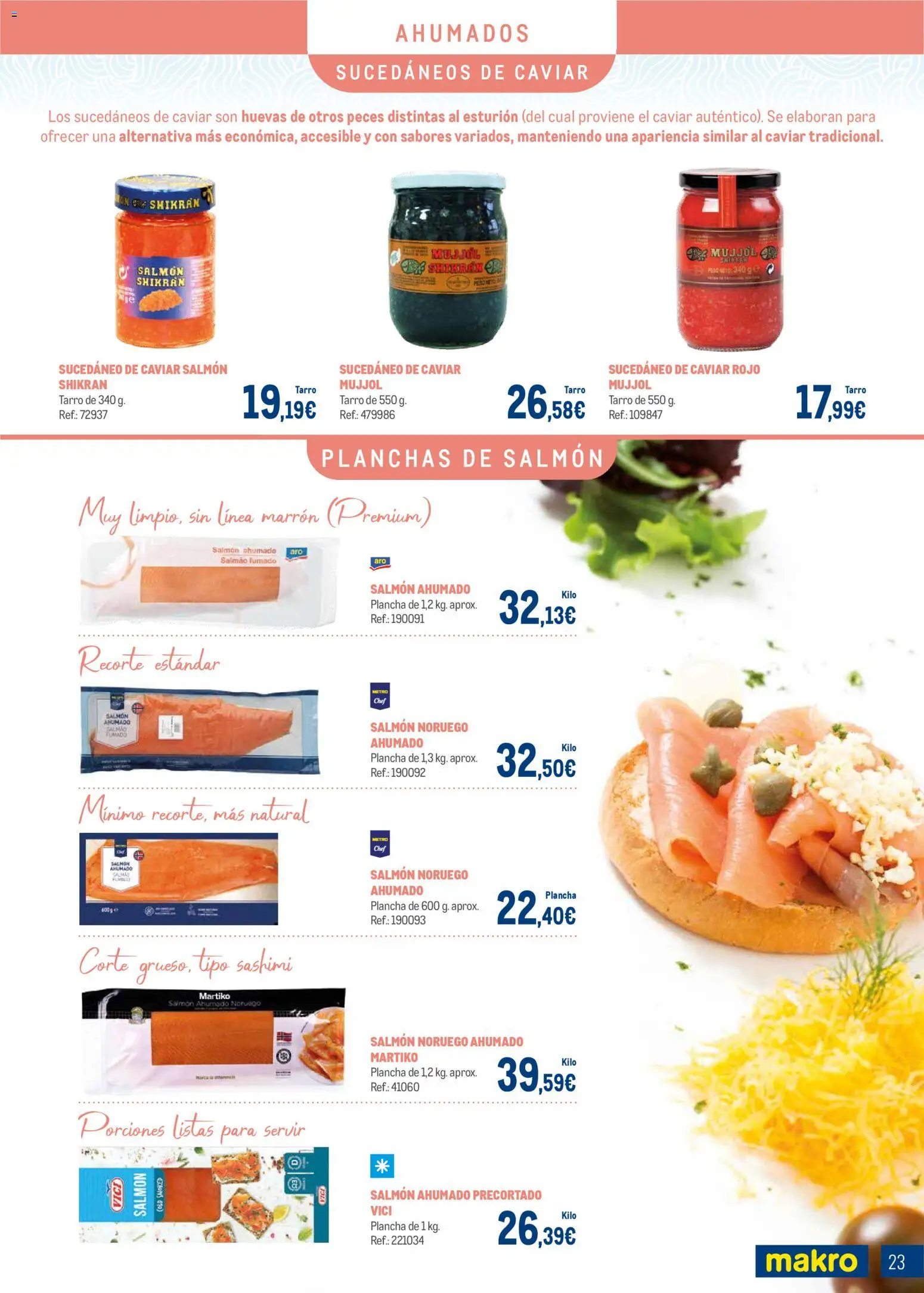 Makro - Charcuteria Centro │ válido desde el 01.12.2025 | Página: 23 | Productos: Salmón ahumado, Plancha