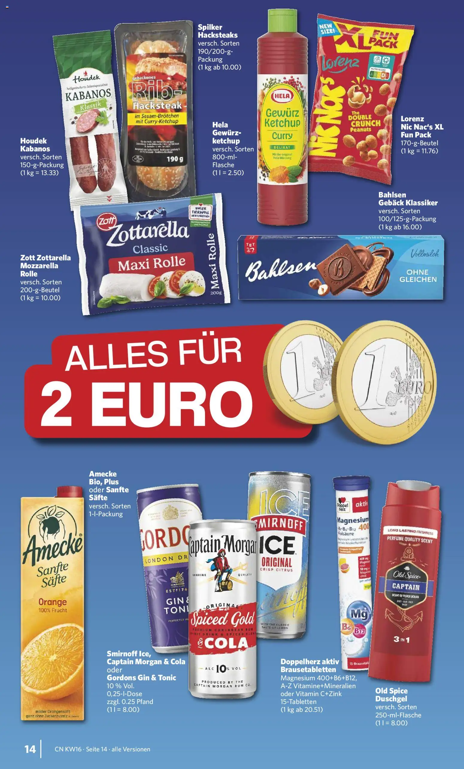 Combi Prospekt 	 – gültig ab 13.04.2026 | Seite: 14 | Produkte: Cola, Rum, Duschgel, Gin