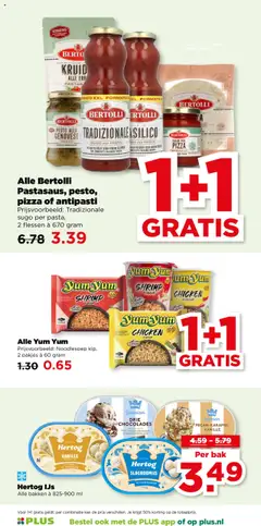 Alle Bertolli Pastasaus, pesto, pizza of antipasti, Prijsvoorbeeld: Tradizionale sugo per pasta, 2 flessen à 670 gram - Voorbeeld van een folder van Plus, geldig van 15.10.2025 | Pagina: 43