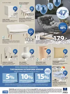 JYSK leidinys galioja nuo 14.04.2026 | Puslapis: 24 | Prekių: Pufas, Antklodė, Sofa, Kėdė