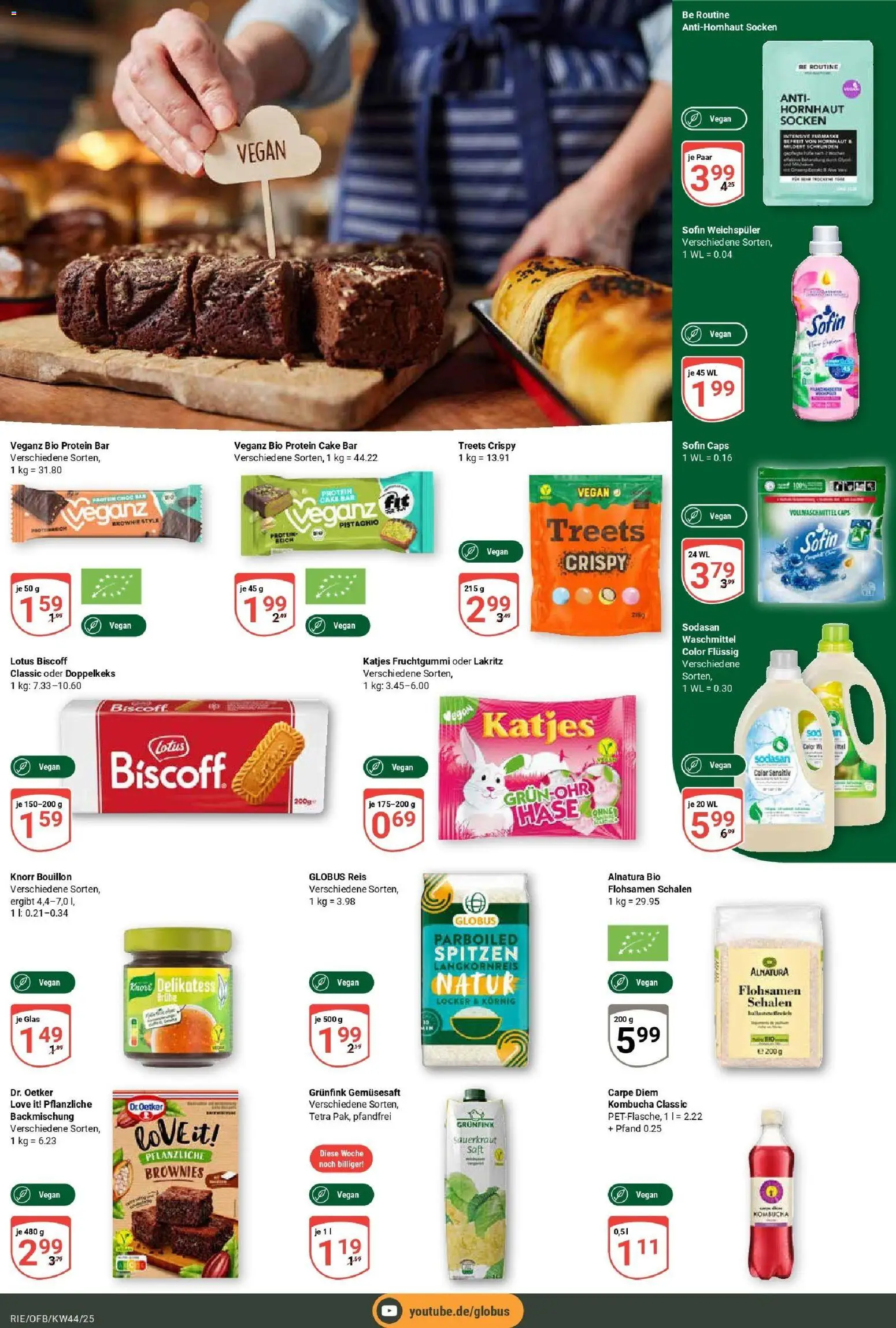 Globus prospekt Bochum-Riemke	 – gültig ab 26.10.2025 | Seite: 14 | Produkte: Katjes, Knorr, Weichspüler, Socken