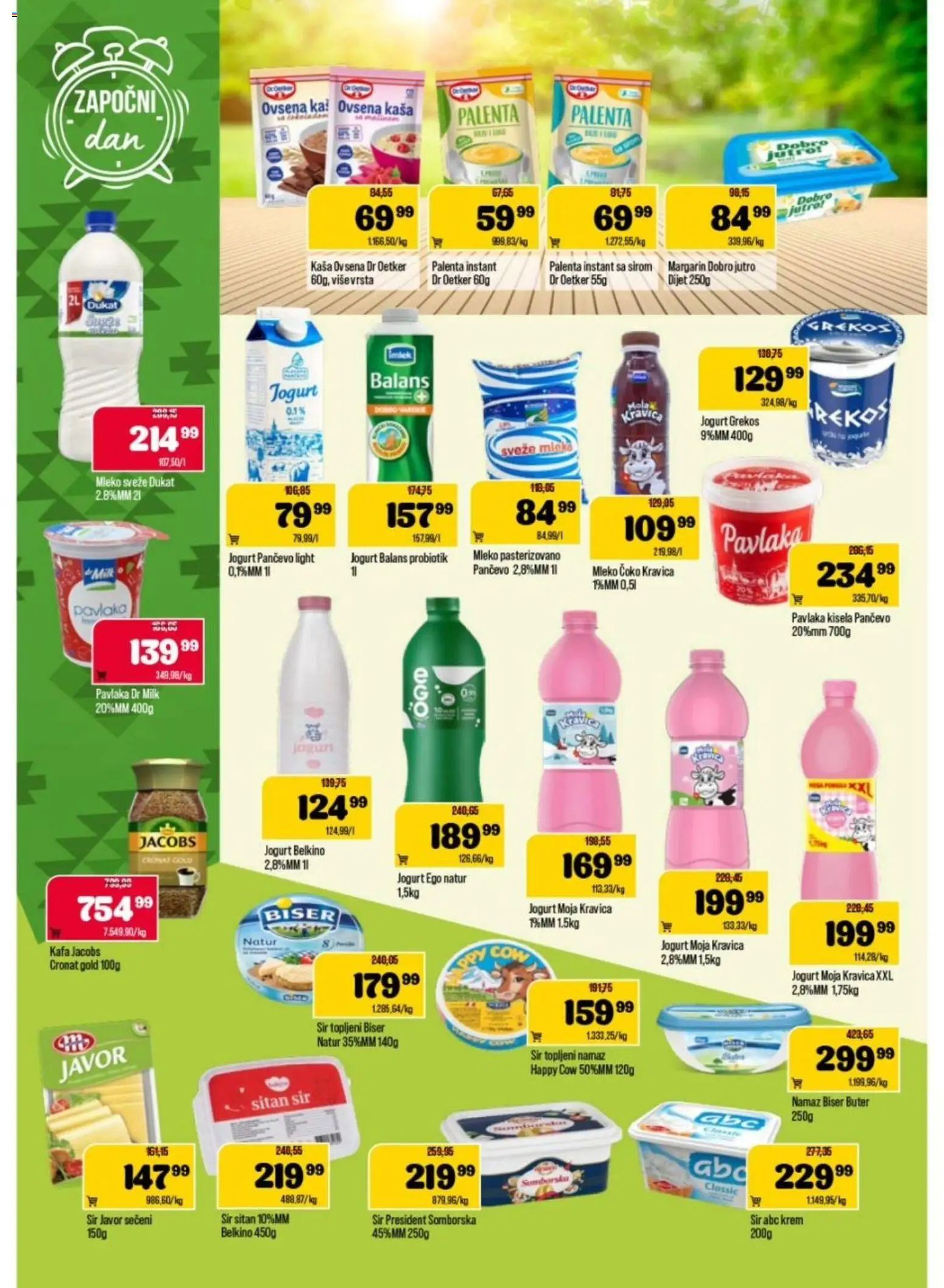 Podunavlje katalog - važi od 11.03.2026 | Strana: 4 | Proizvode: Palenta, Moja kravica, Mleko, Jogurt