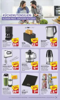 Combi Non-Food ab 02.02.2026 gültig | Seite: 3 | Produkte: Kaffeemaschine, Wasserkocher, Kaffee, Saft