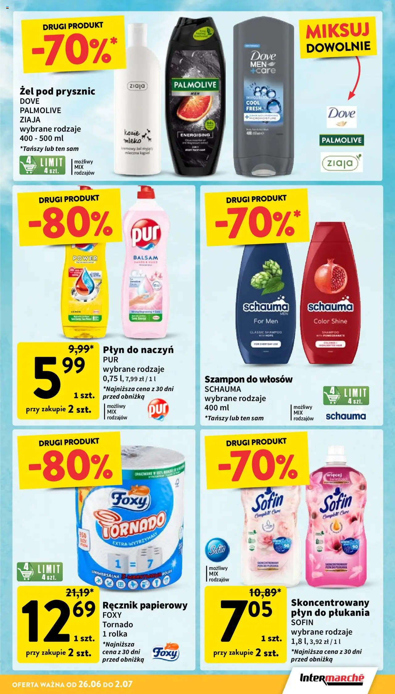 Intermarche Gazetka od 26.06.2025 | Strona: 9 | Produkty: Kąpiel, Mleko, Szampon, Żel pod prysznic