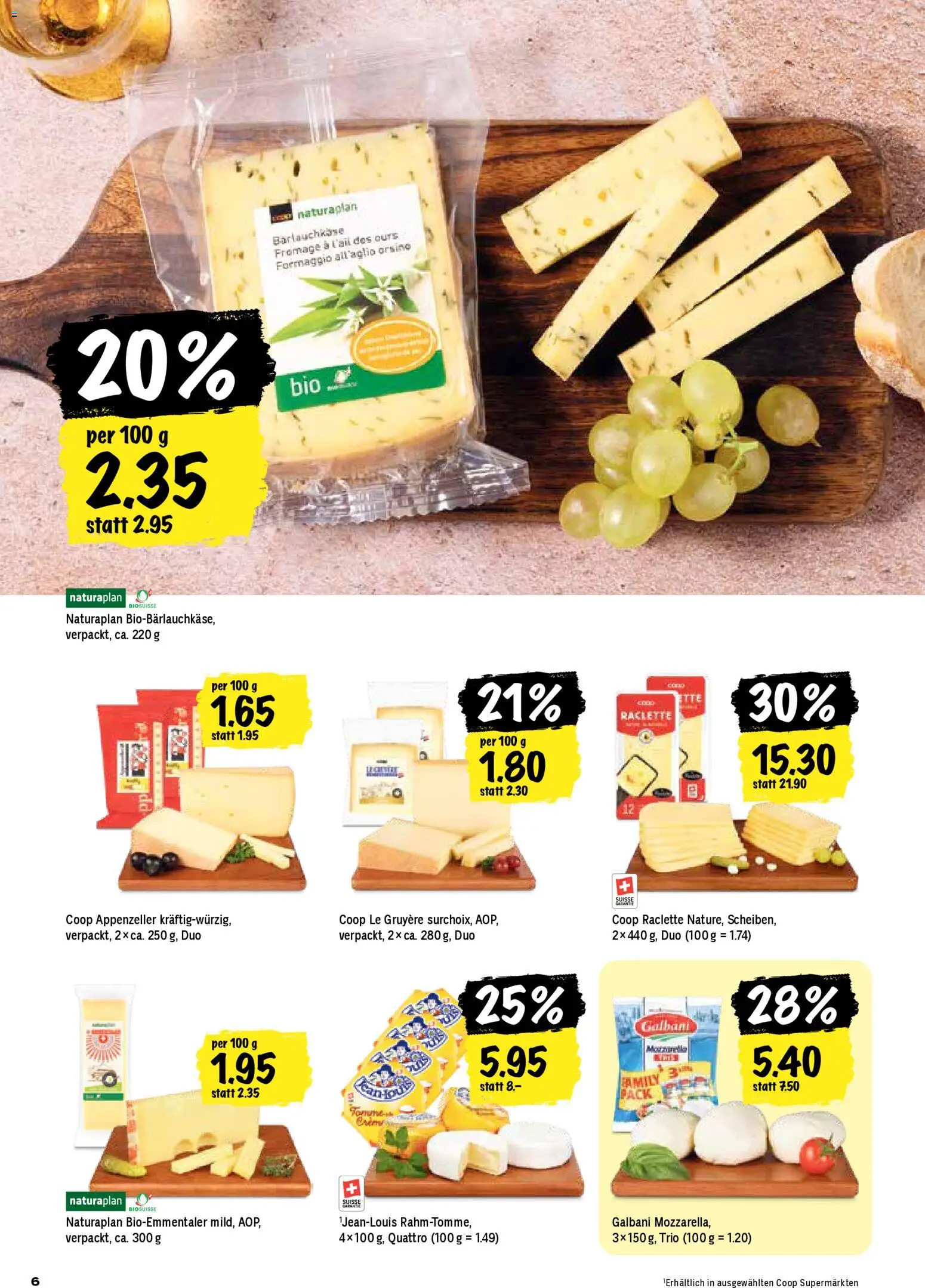 Coop Aktionen – gültig ab 26.02.2026 | Seite: 6 | Produkte: Raclette