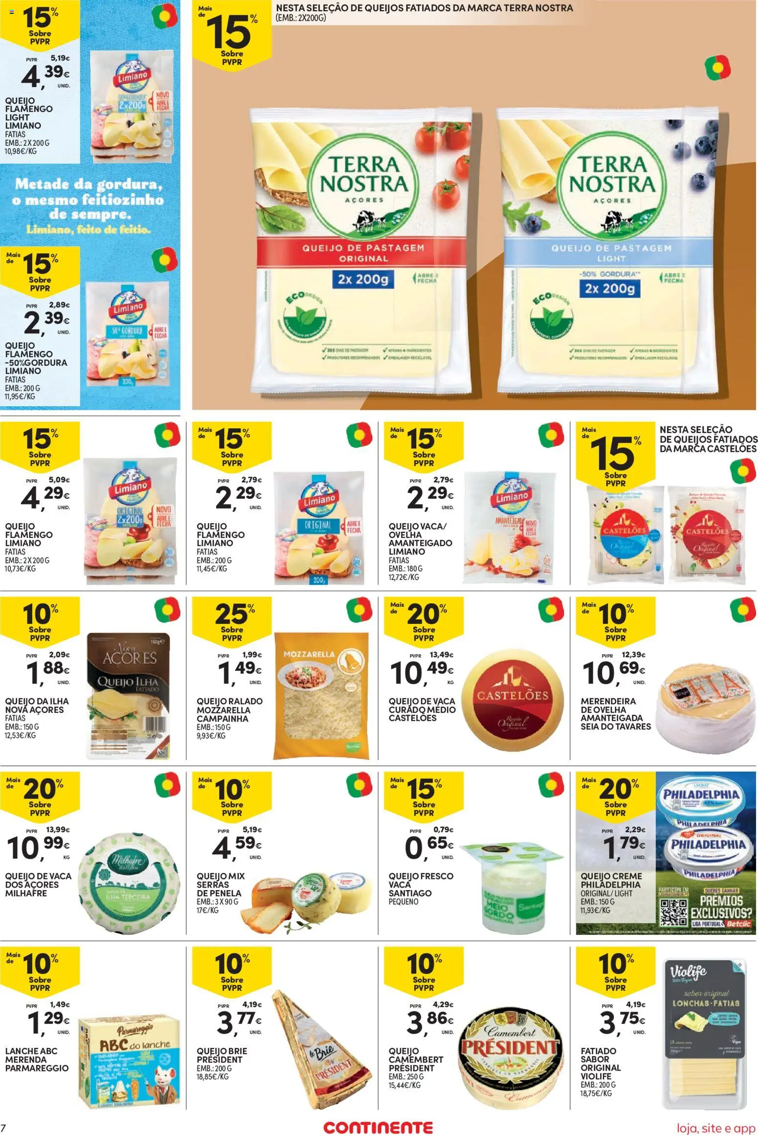 Continente Semanal Continente Bom Dia │ válido de 20.01.2026 | Página: 7 | Produtos: Queijo creme, Campainha, Queijo, Creme